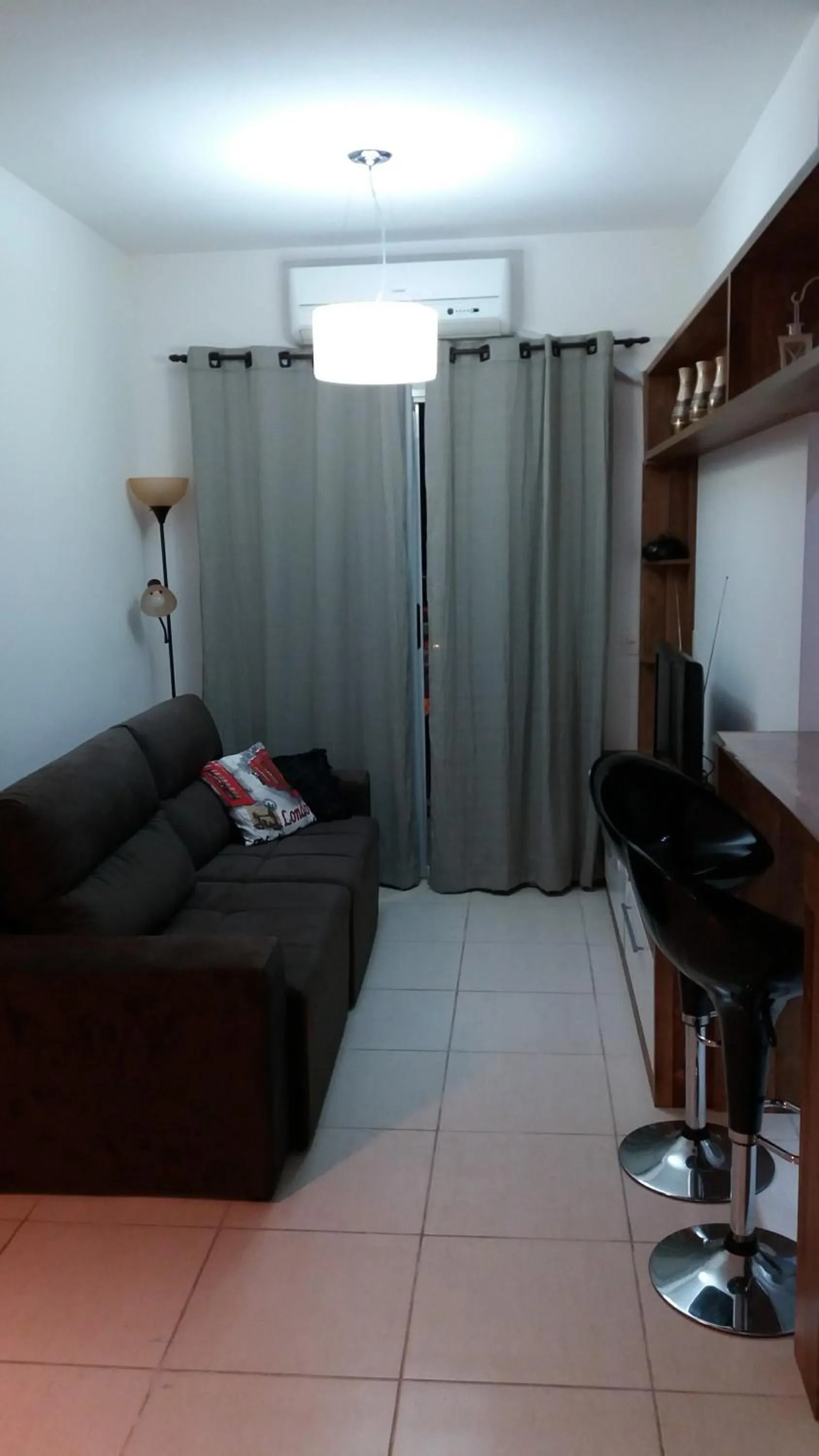 Living room in Ap 2 suítes perto Projac Riocentro Parque Olímpico Rock in Rio