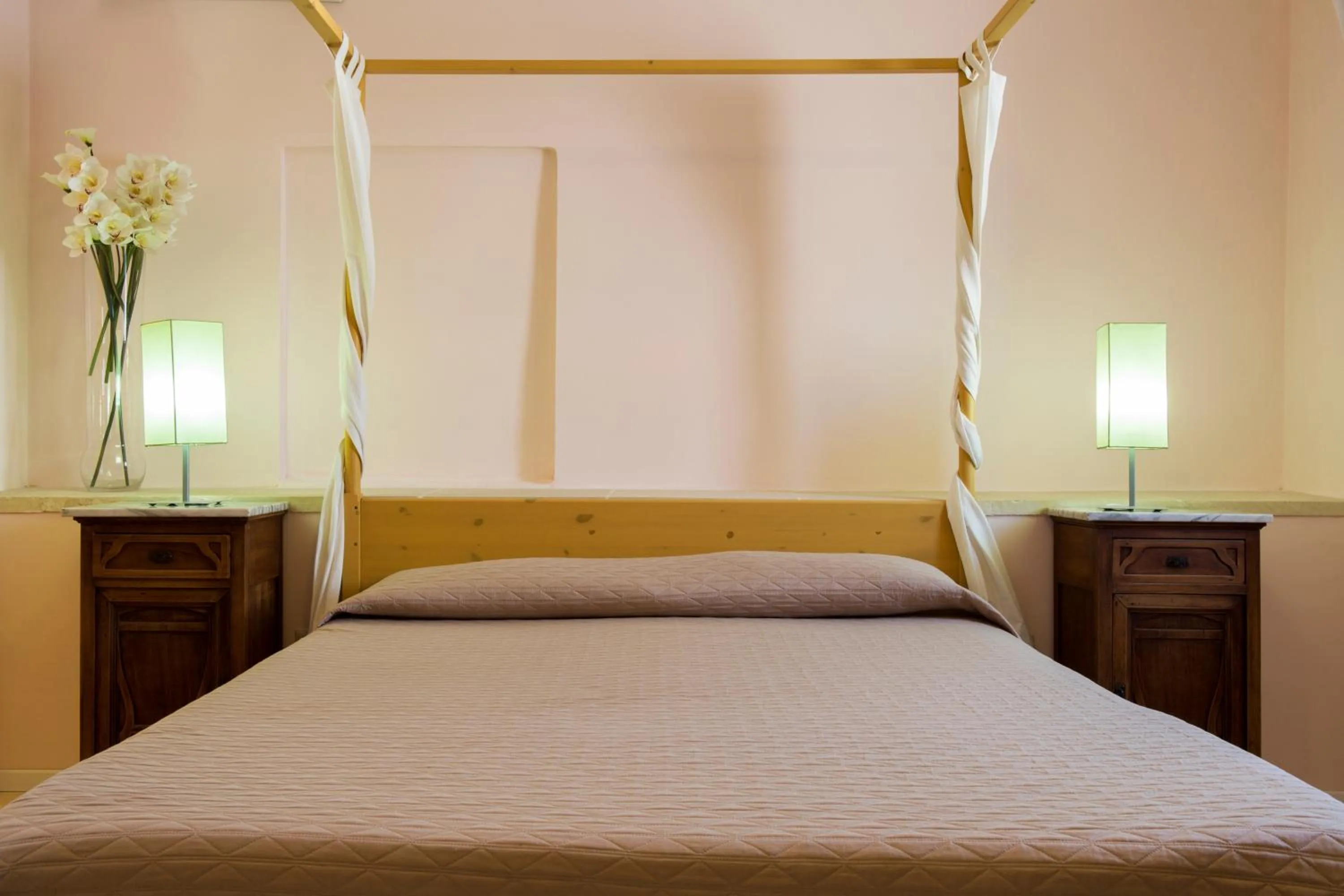 Bed in B&B Dimora Muzio and Restaurant