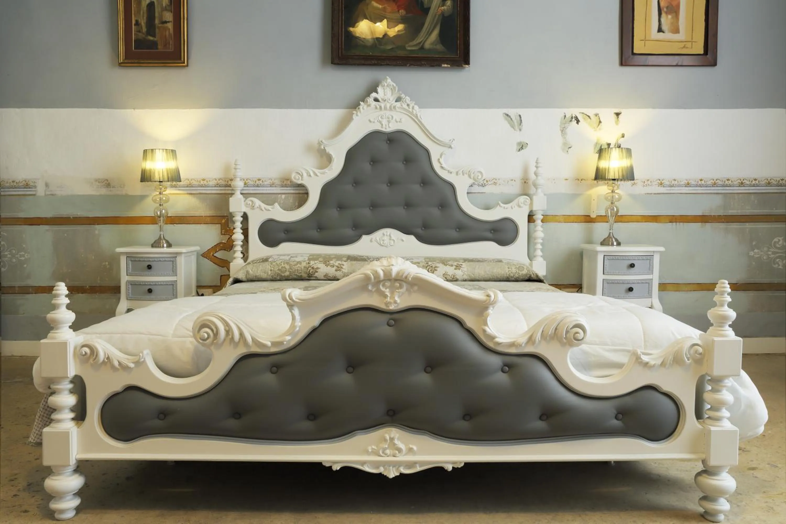 Bed in B&B Dimora Muzio and Restaurant