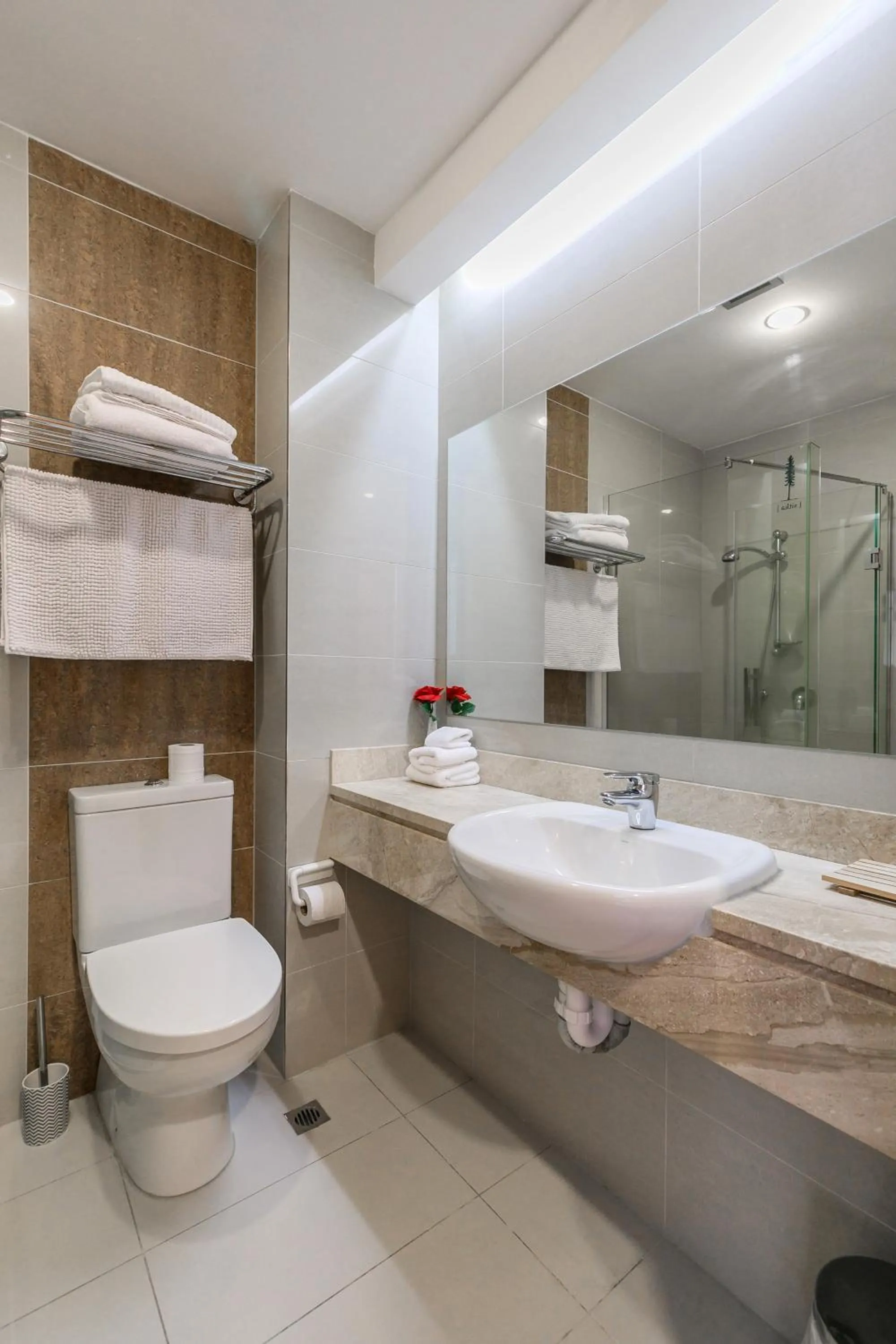 Shower in Boulevard Hotel