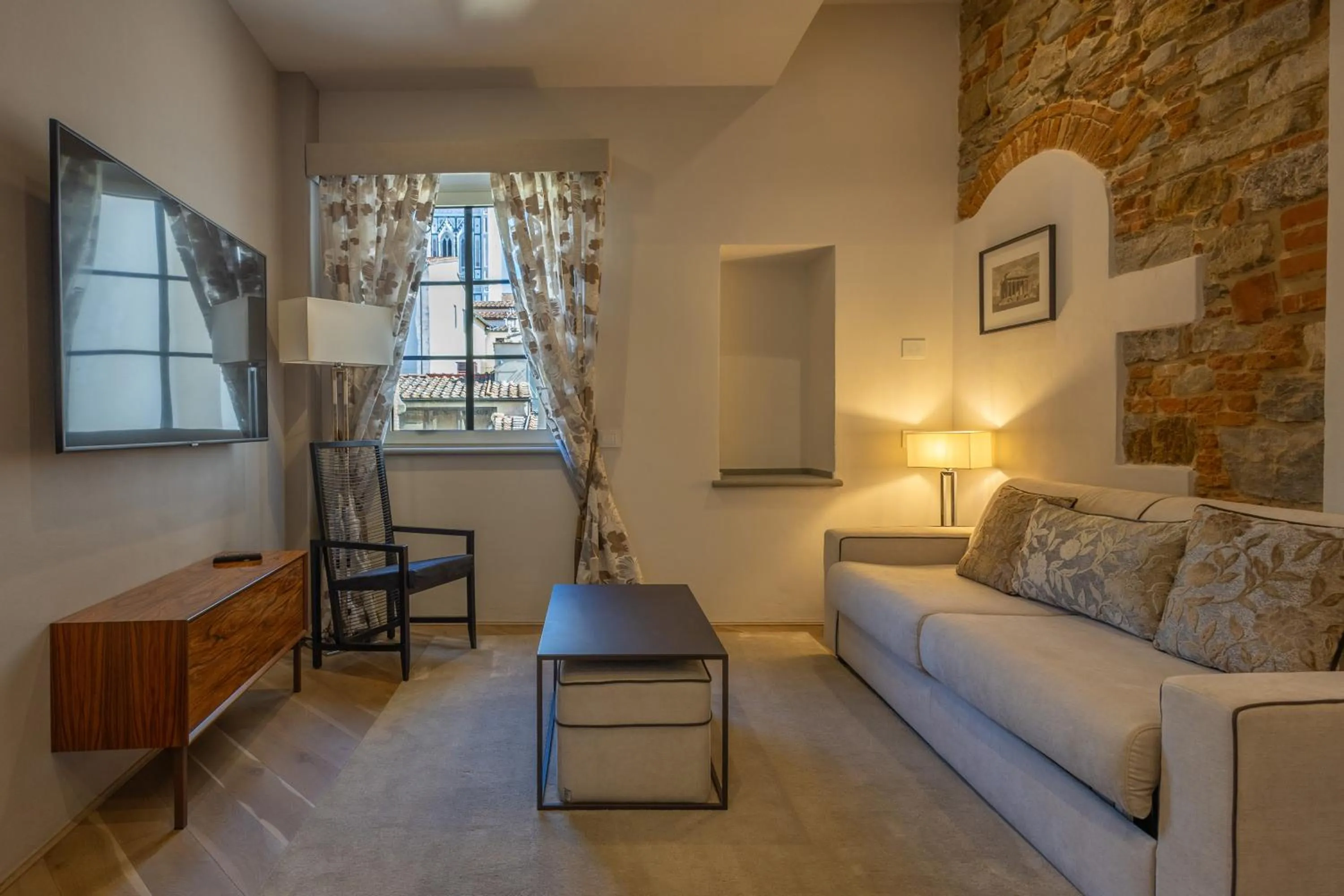 Seating area in Donati Luxury Tower Suites