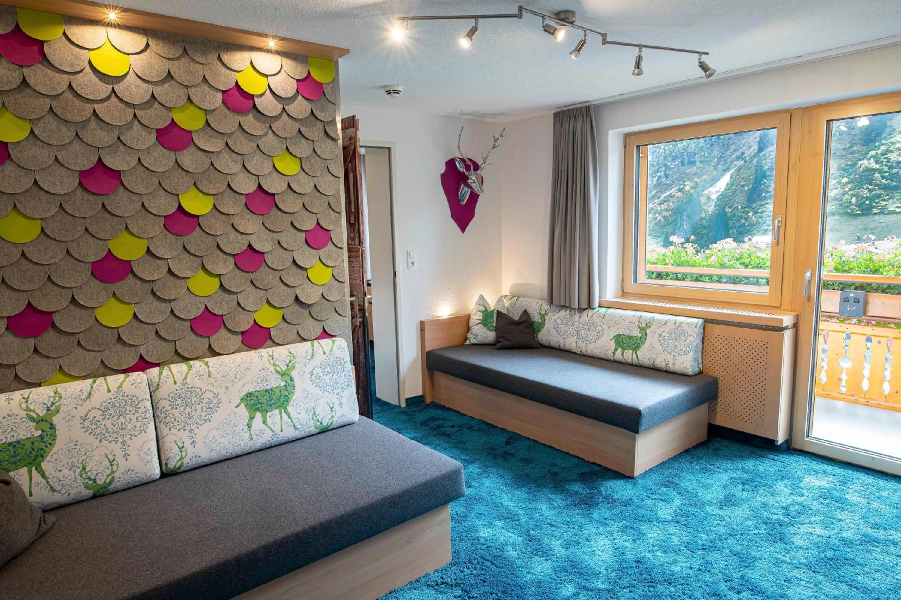 Balcony/Terrace, Bed in Hotel Lucia - 3 Sterne Superior