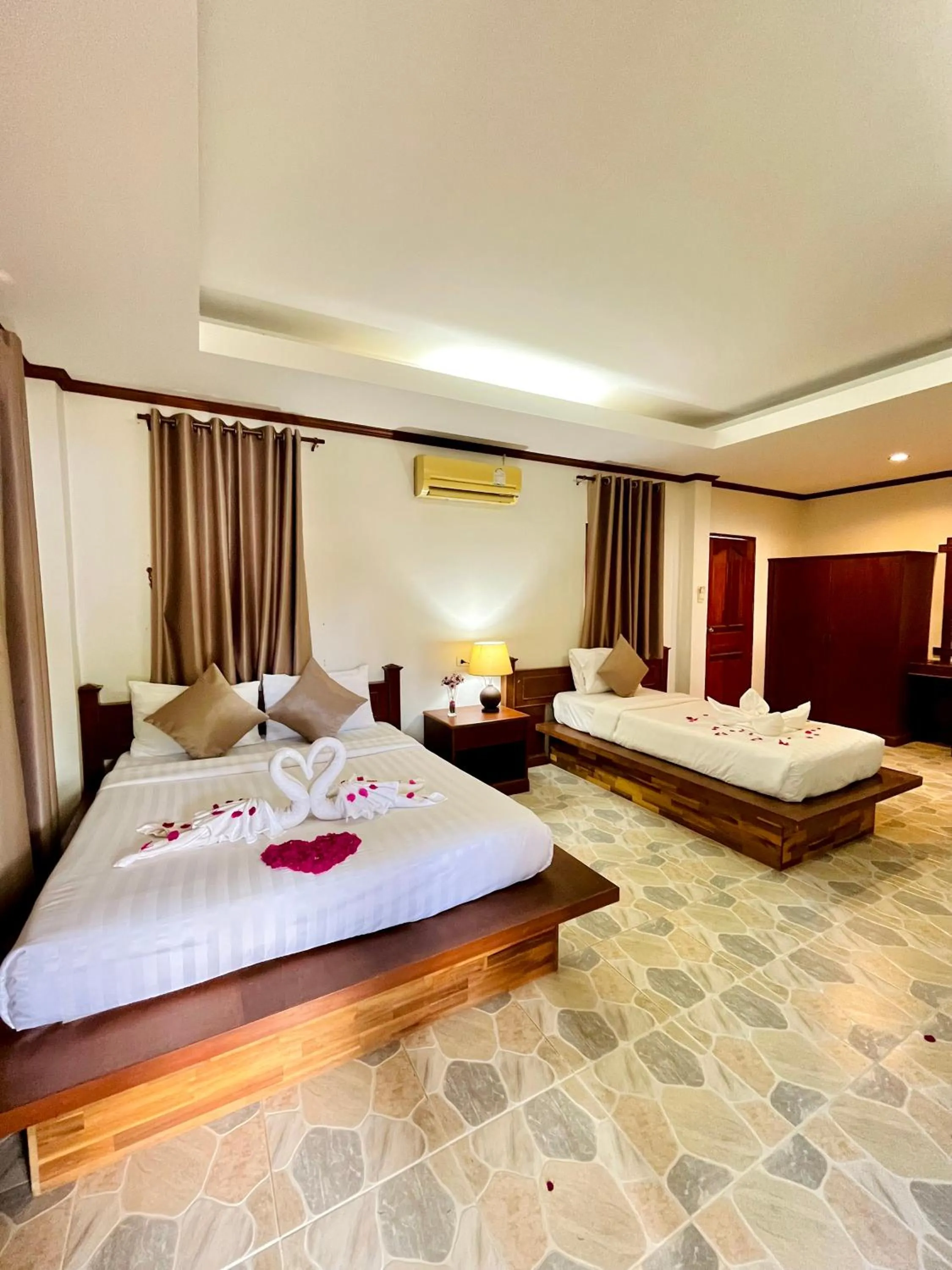 Bed in Lanta Nature House