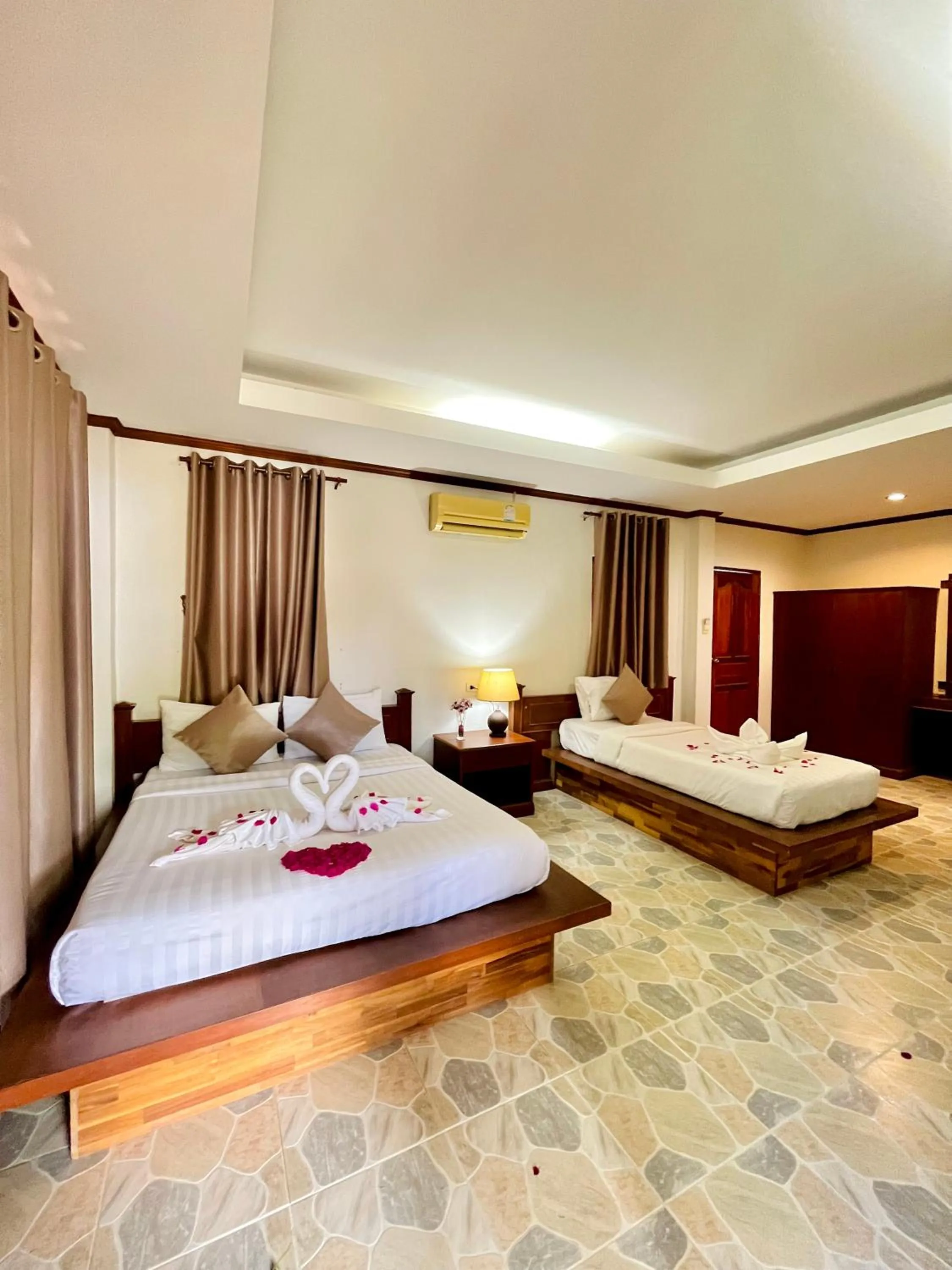 Bed in Lanta Nature House