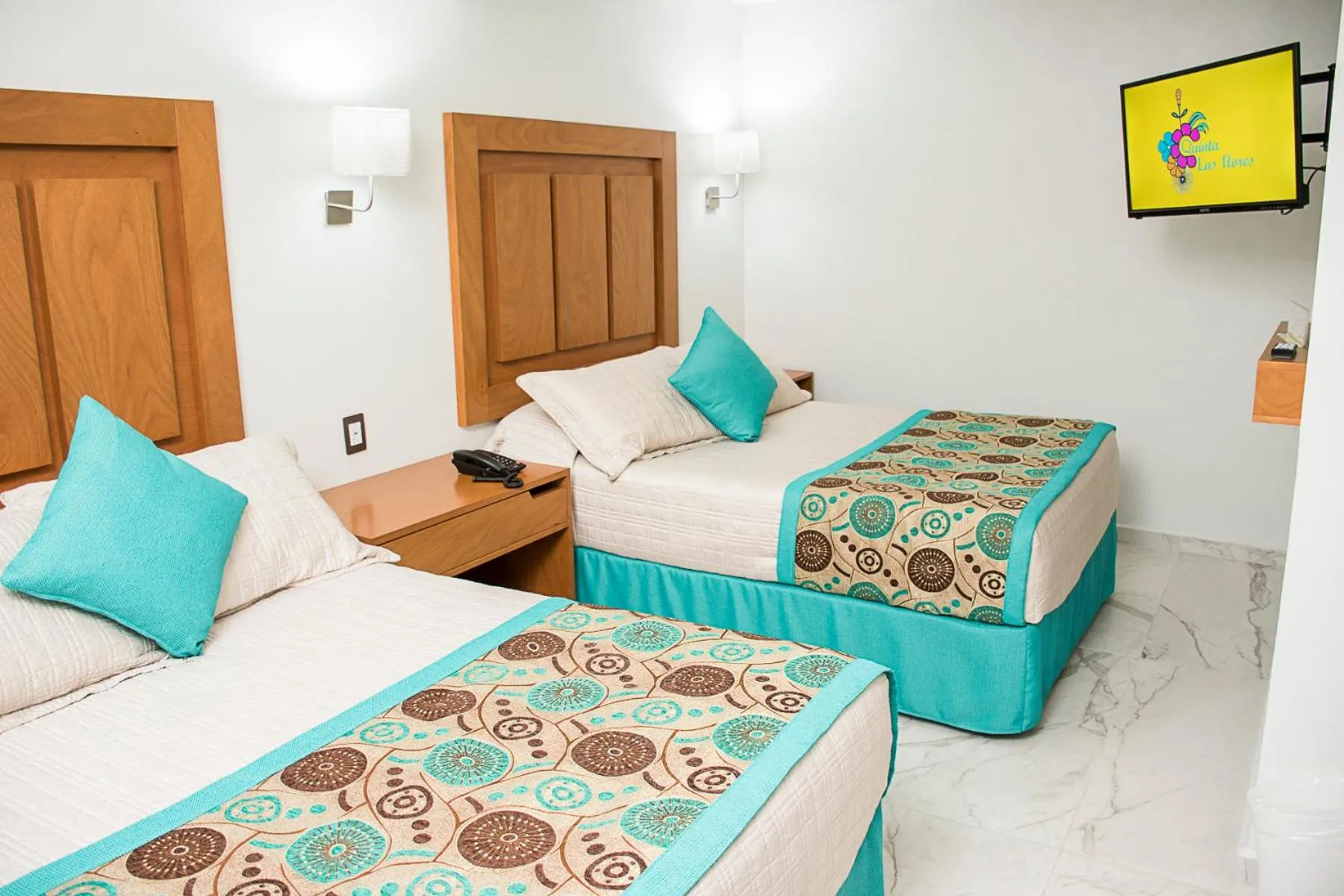 Bed in Hotel Posada Quinta Las Flores