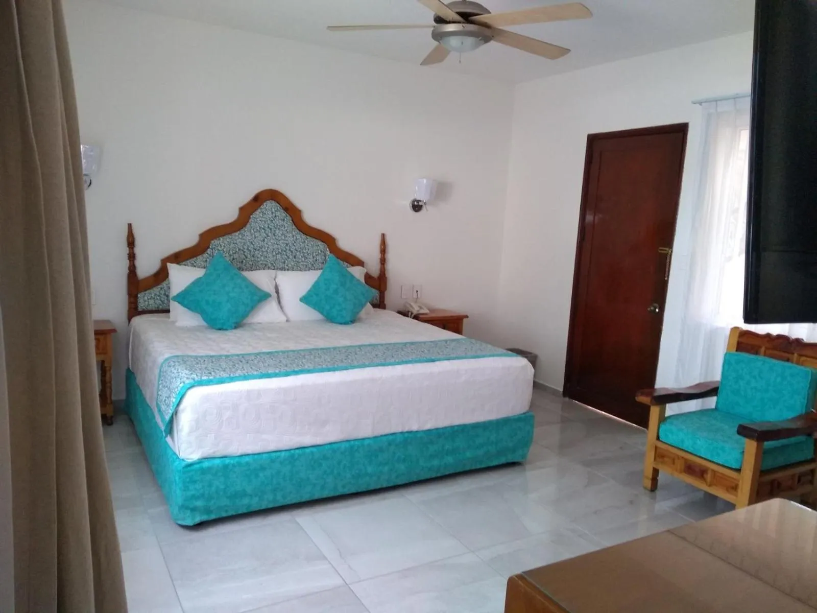 Bed in Hotel Posada Quinta Las Flores