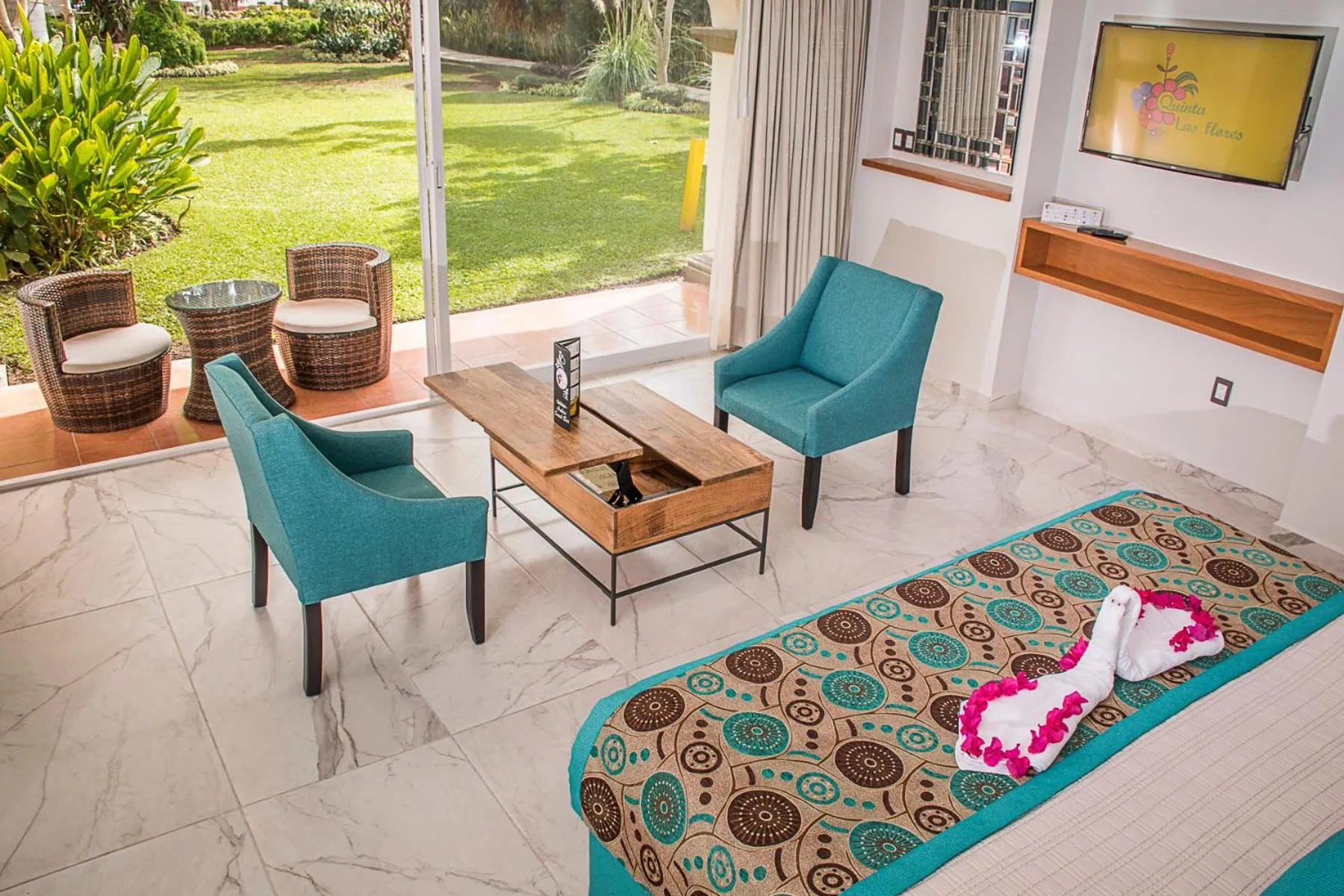 Garden in Hotel Posada Quinta Las Flores