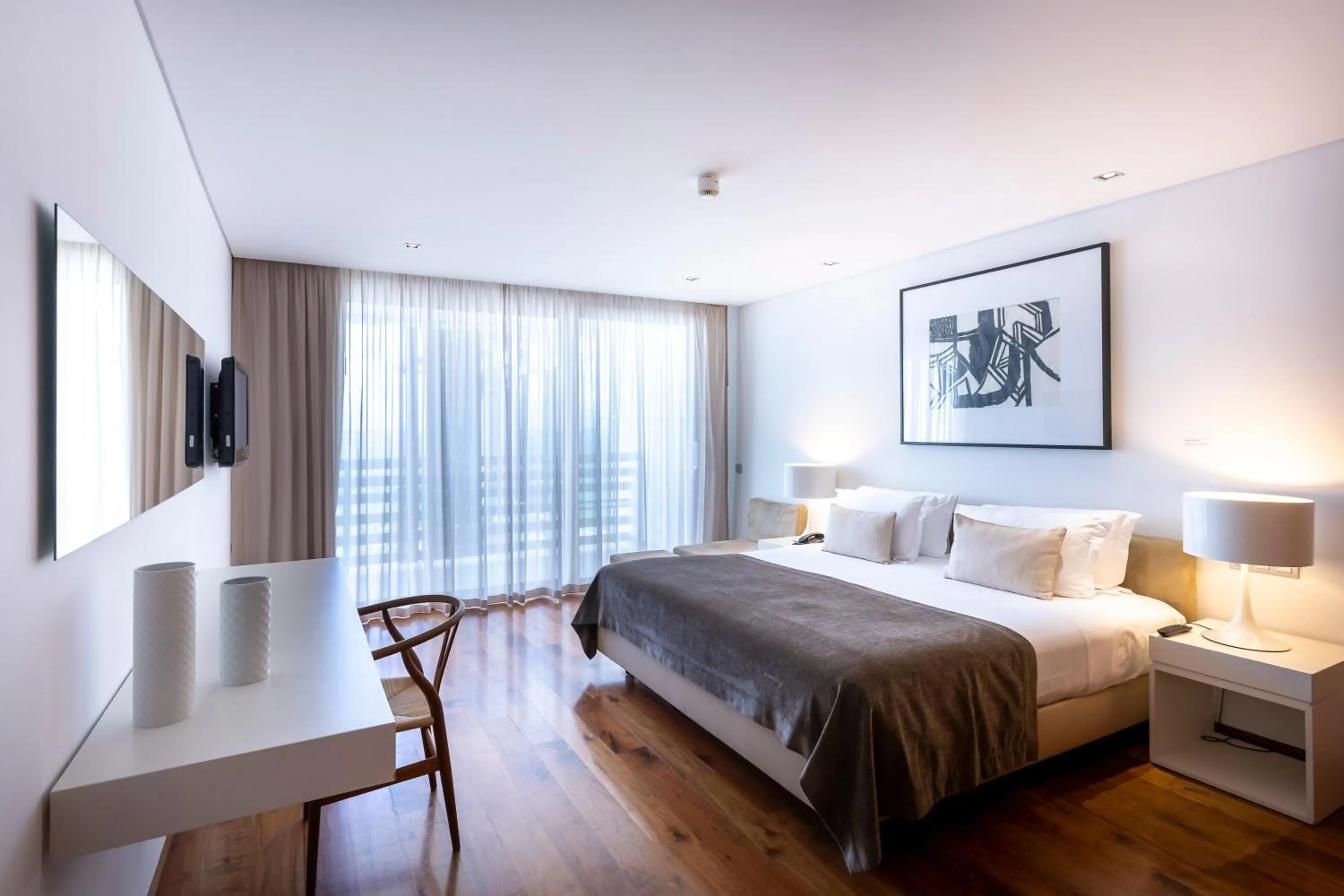 Bed in Troia Design Hotel