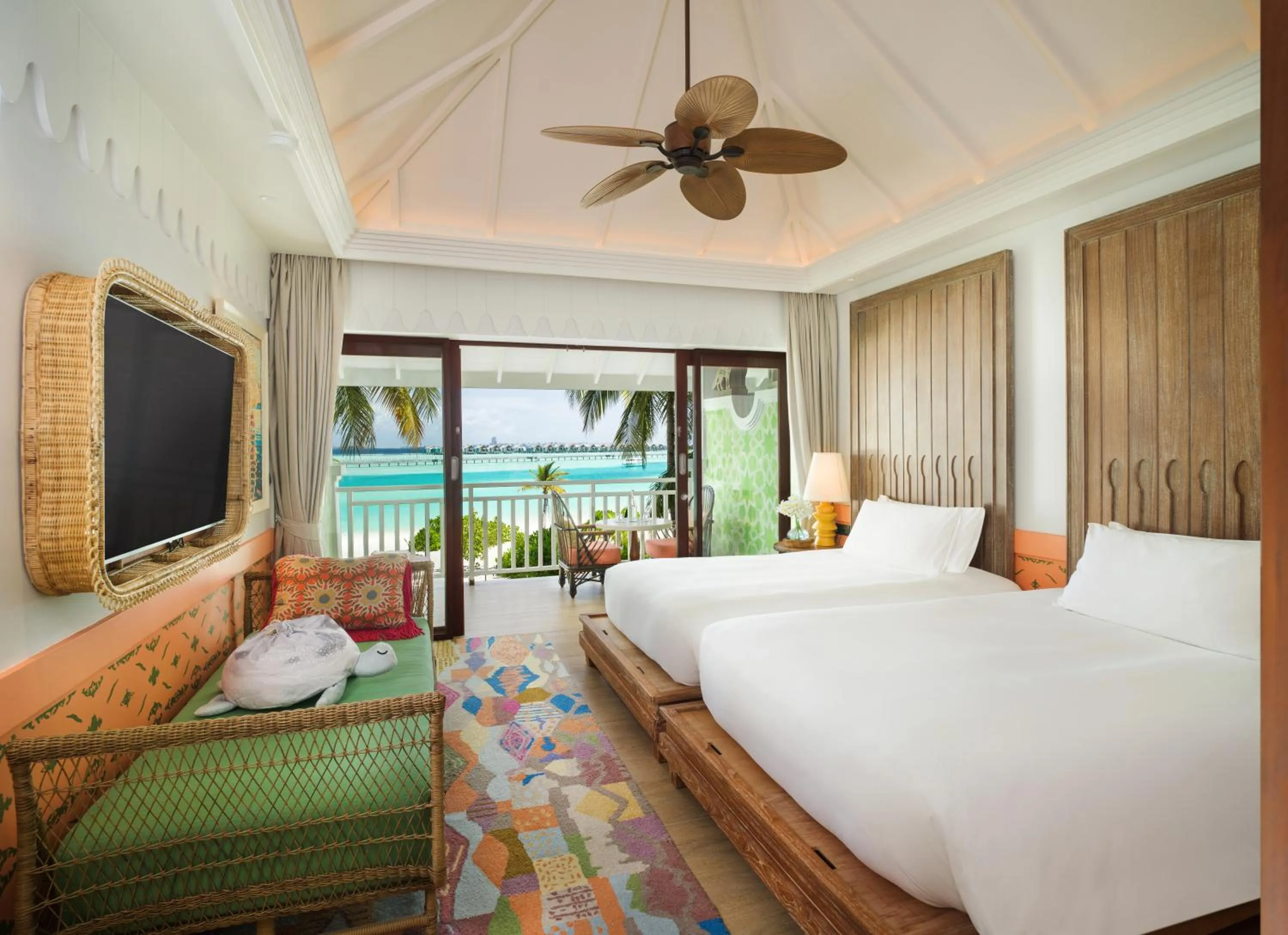 Bed in SAii Lagoon Maldives, Curio Collection By Hilton