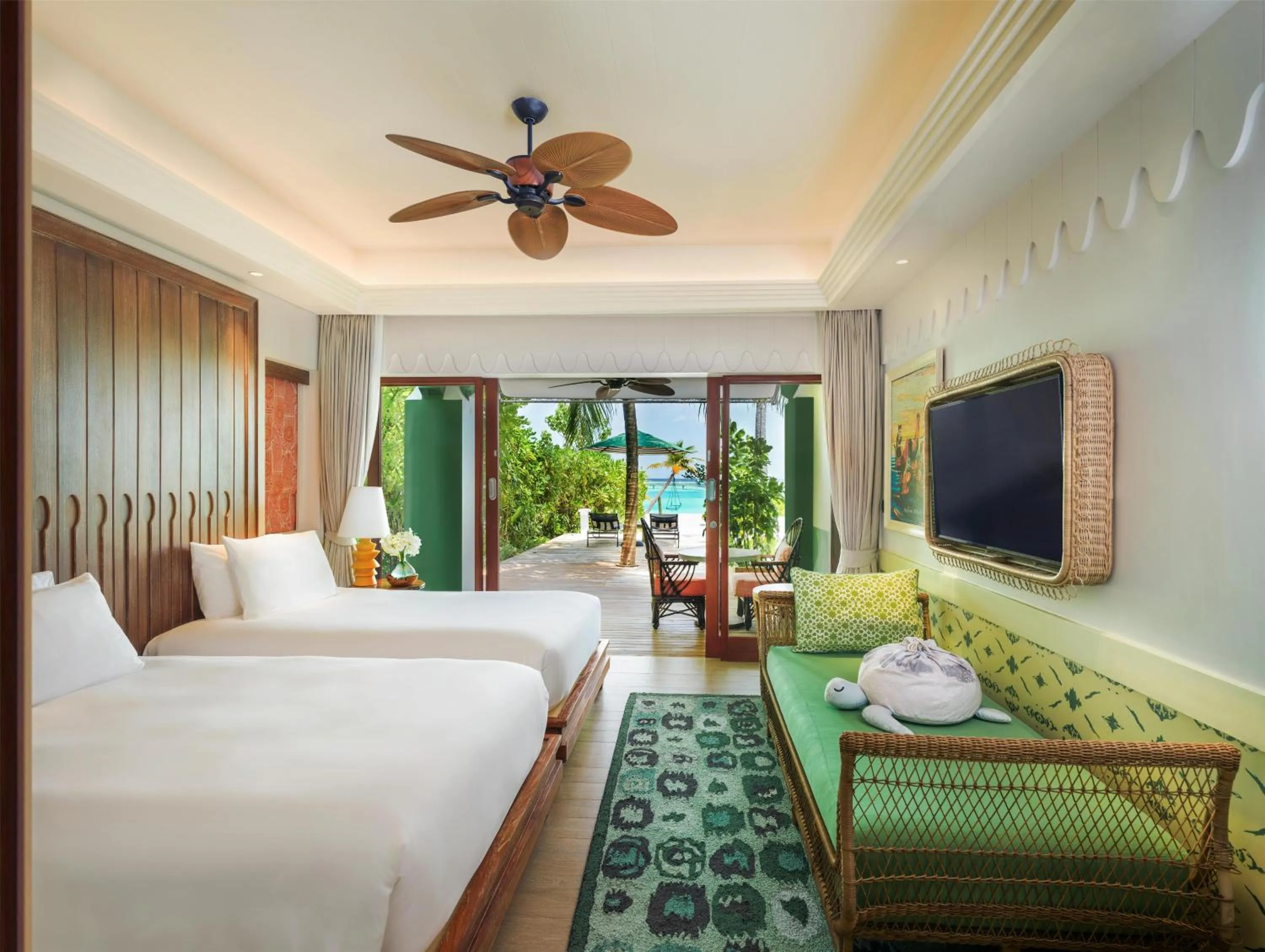 Bed in SAii Lagoon Maldives, Curio Collection By Hilton