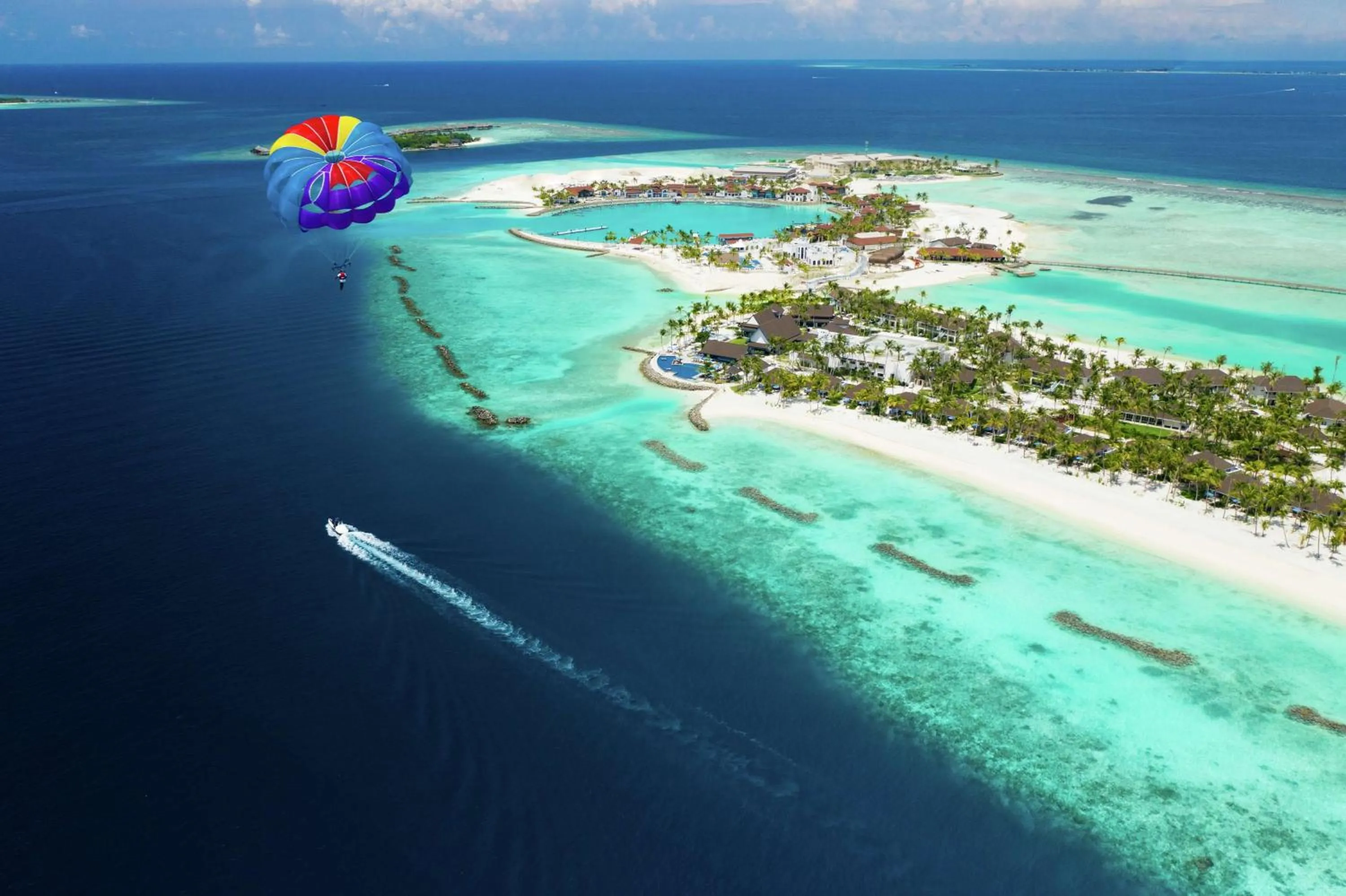 Property building in SAii Lagoon Maldives, Curio Collection By Hilton