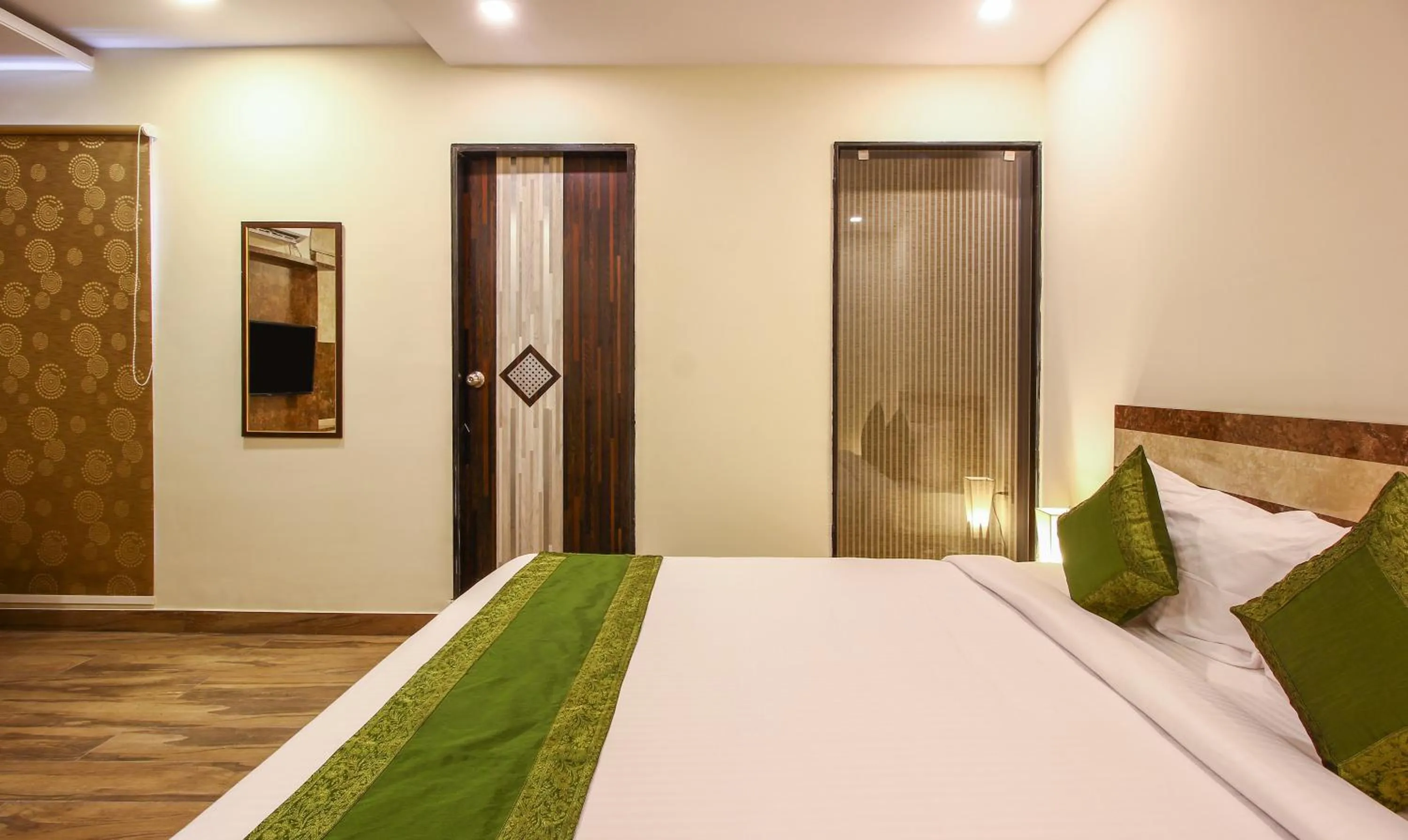 Bedroom, Bed in Treebo Address Inn, Banjara Hills