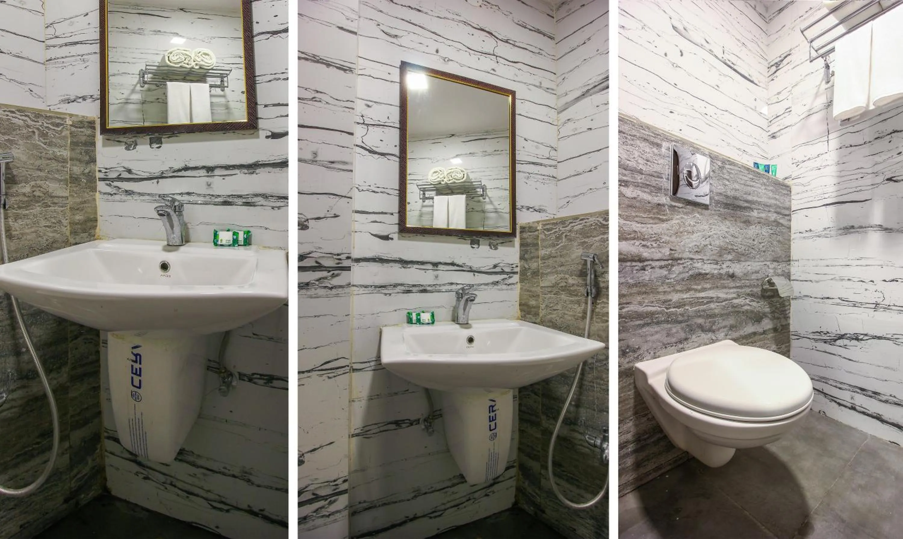 Toilet in Treebo Address Inn, Banjara Hills