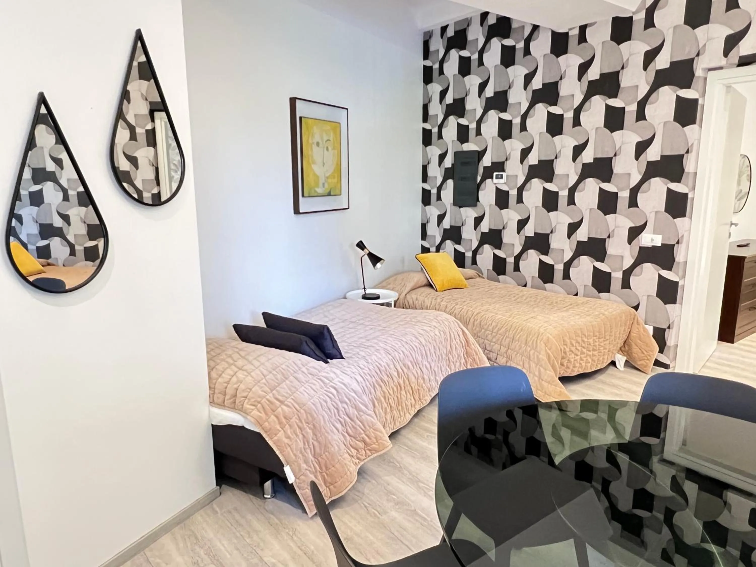 Living room, Bed in Residence Diaz