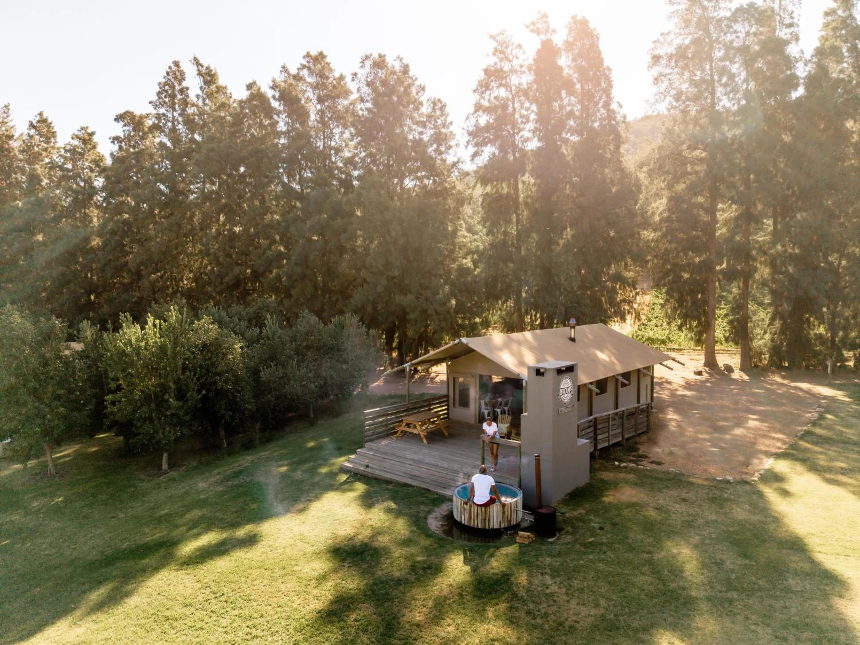 Property building in AfriCamps at Doolhof Wine Estate