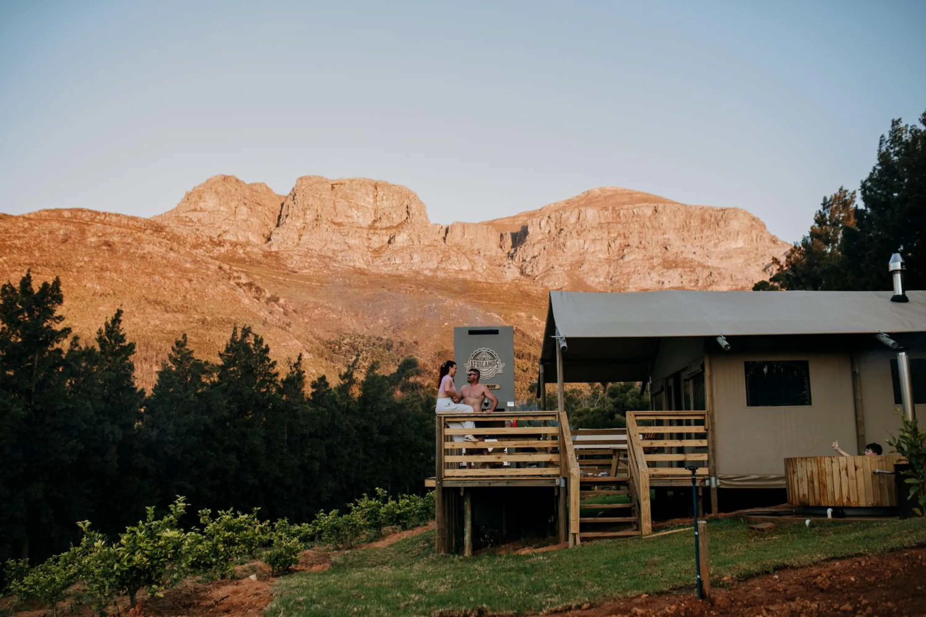 Property building in AfriCamps at Doolhof Wine Estate