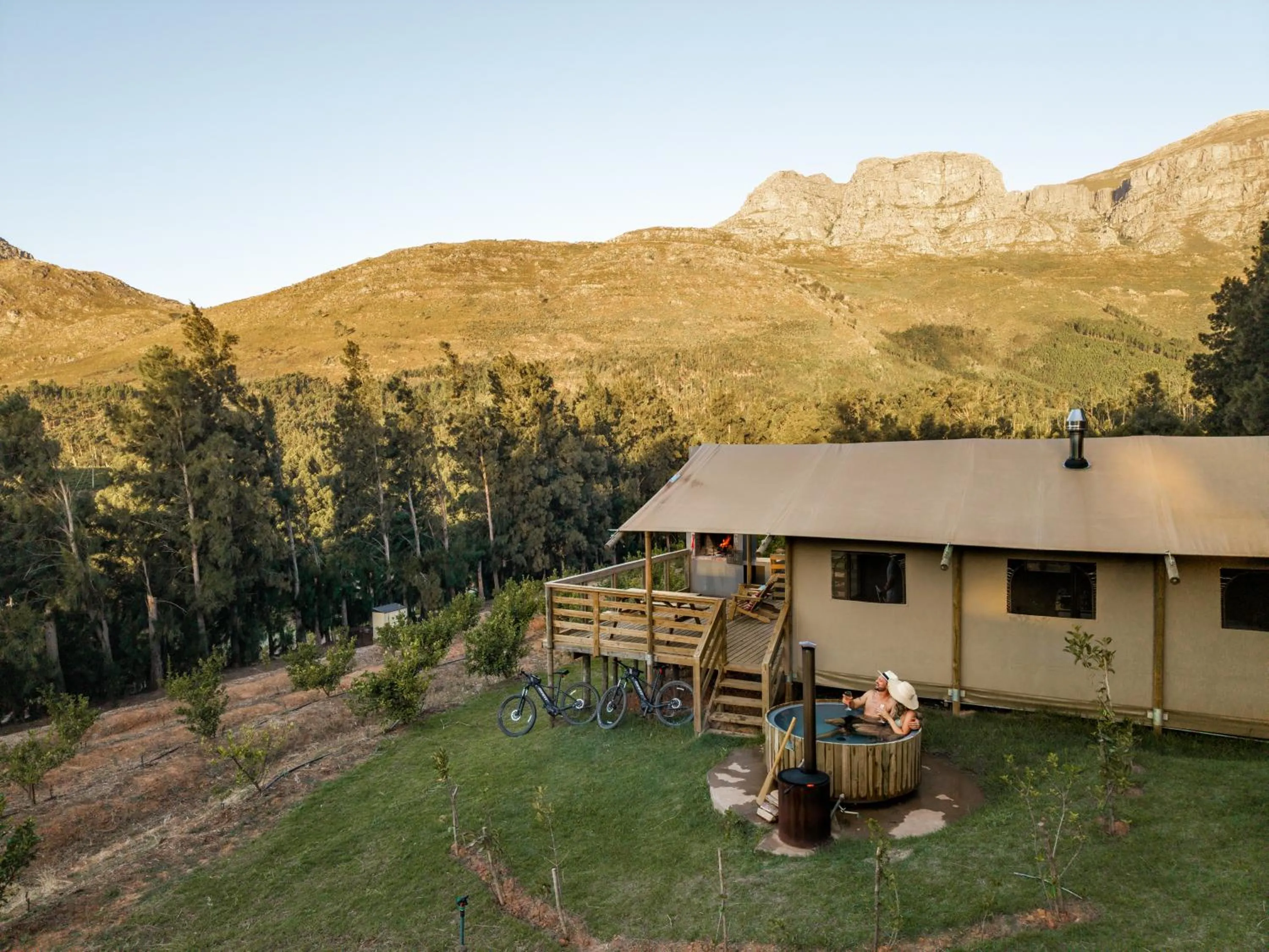 Property building in AfriCamps at Doolhof Wine Estate