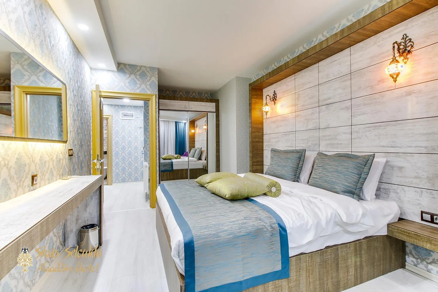 Bed in Sivas Keykavus Hotel