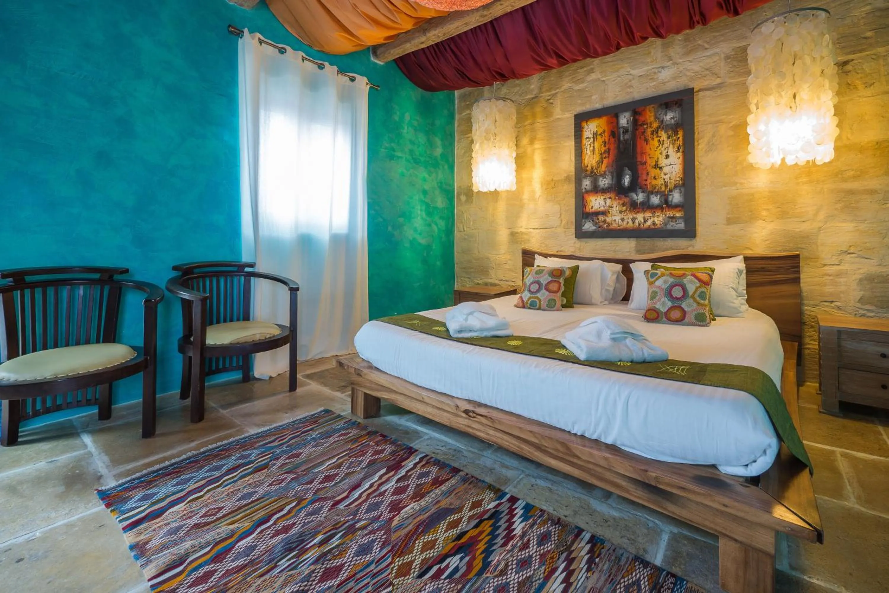 Bed in Chapel 5 Boutique Suites B&B