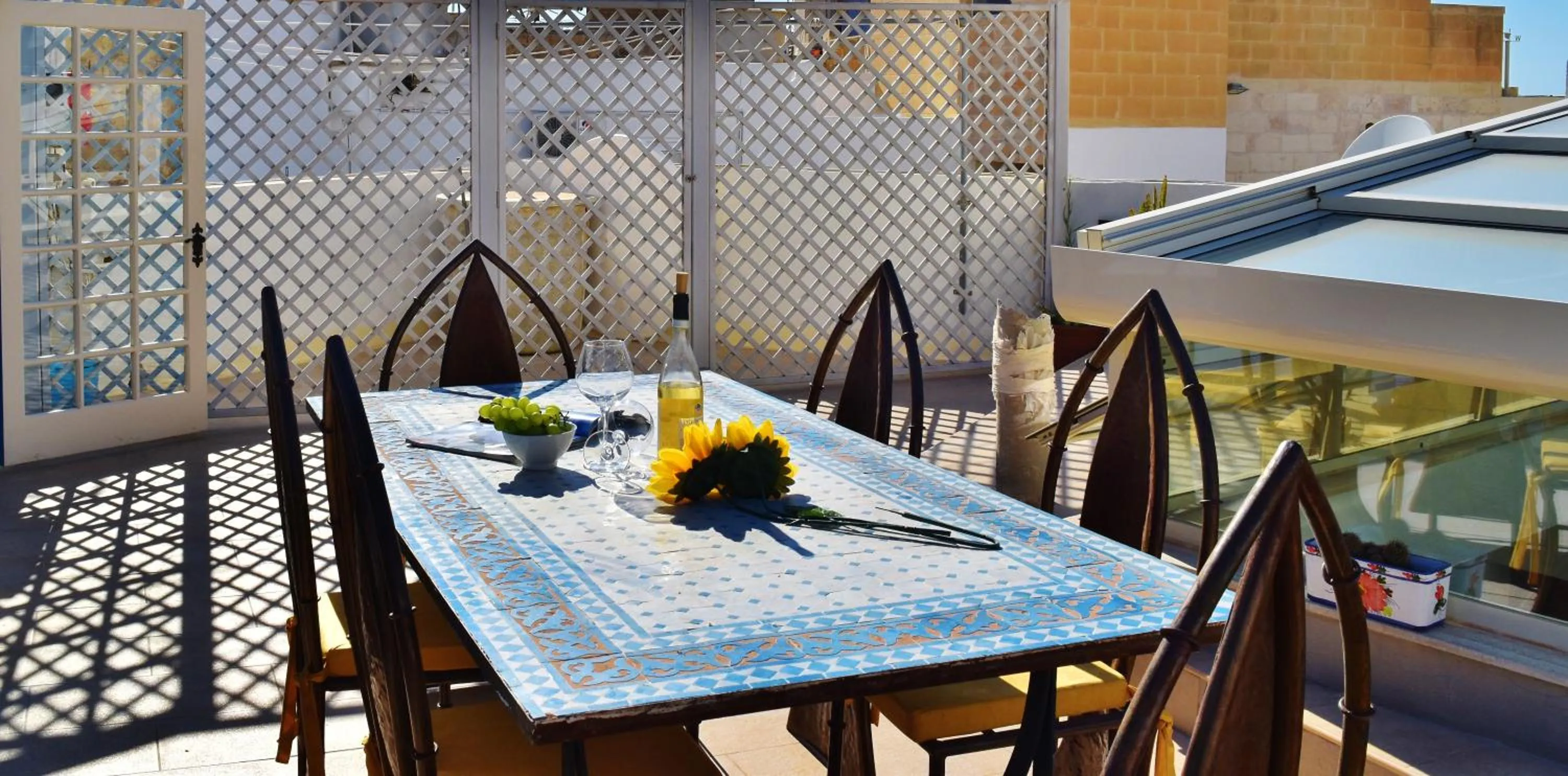 Patio in Chapel 5 Boutique Suites B&B