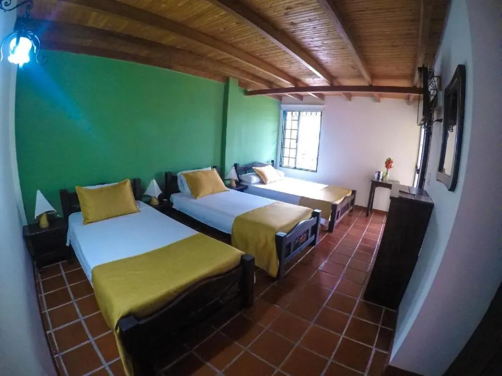 Bed in Finca Hotel La Quinta Porra