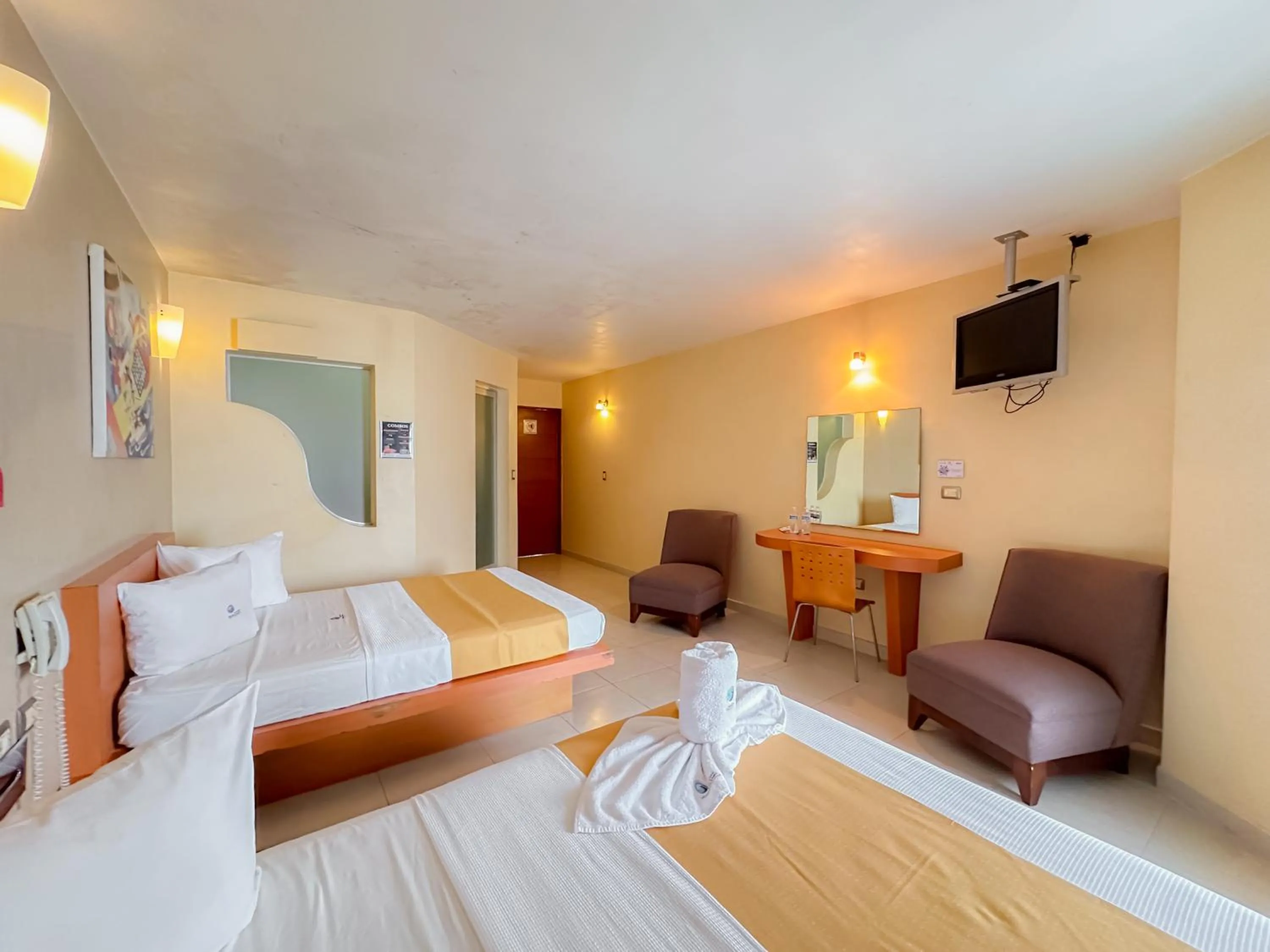 Bed in Auto Hotel Mediterráneo