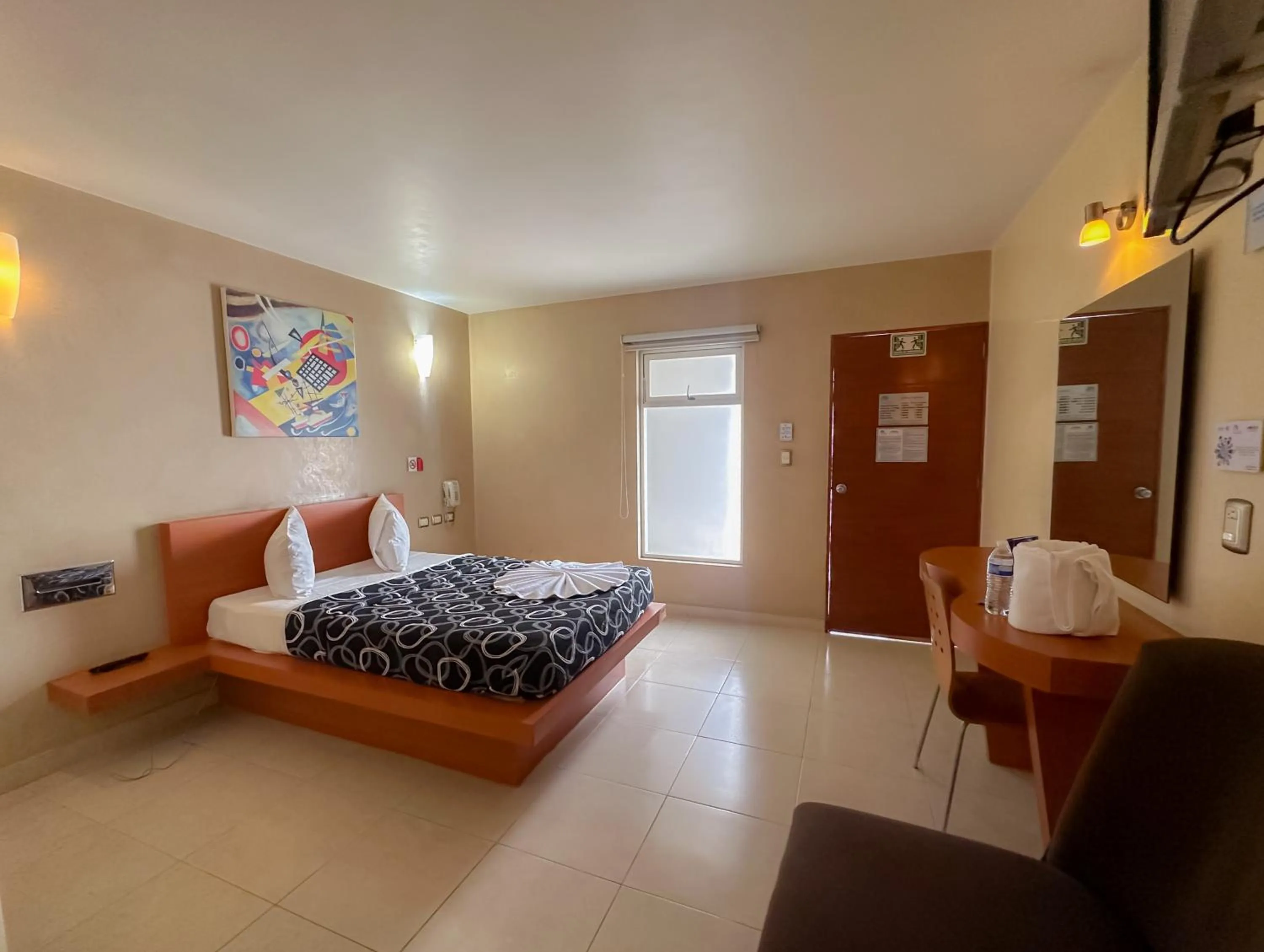 Bed in Auto Hotel Mediterráneo