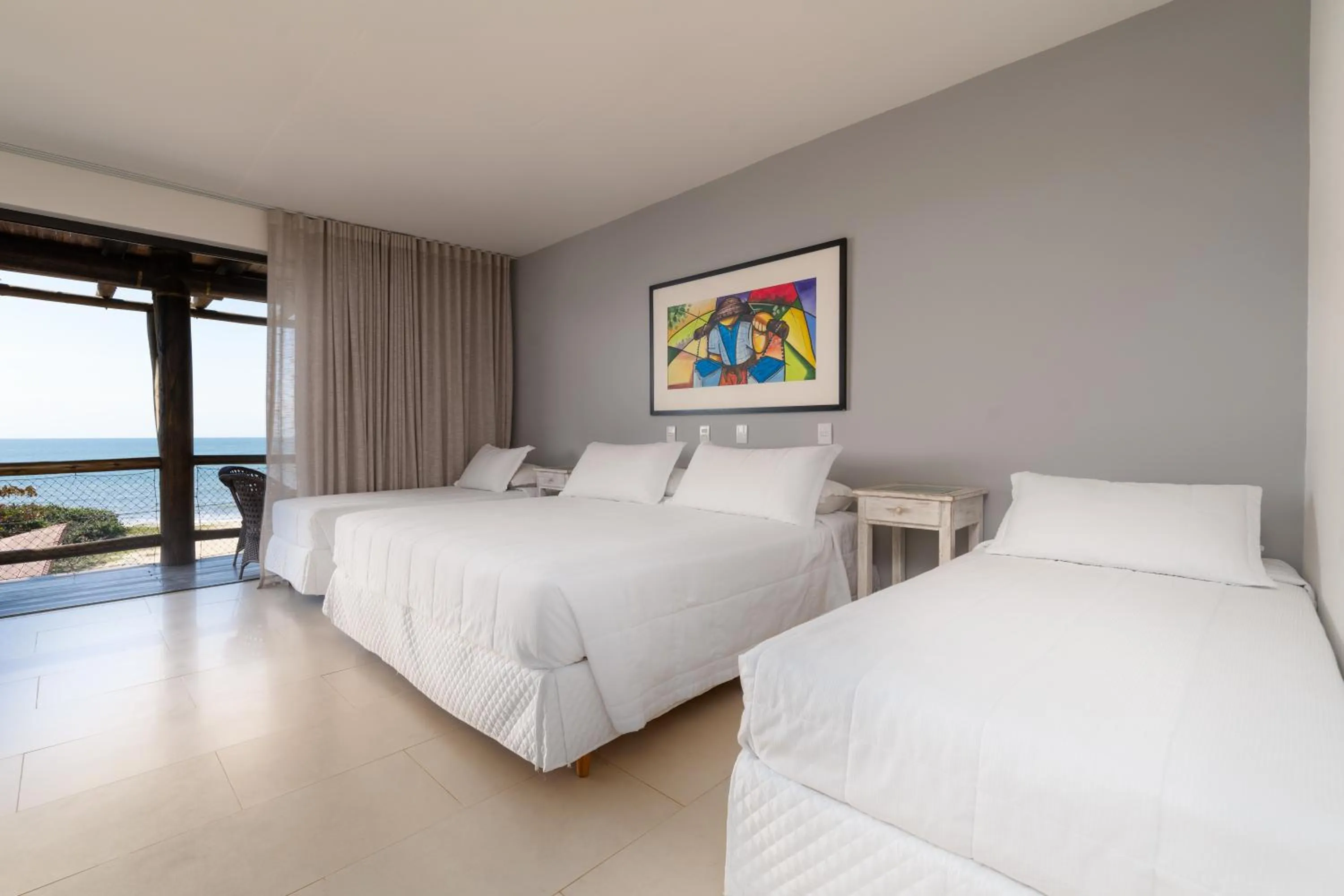 Bed in Pousada Pedra da Ilha