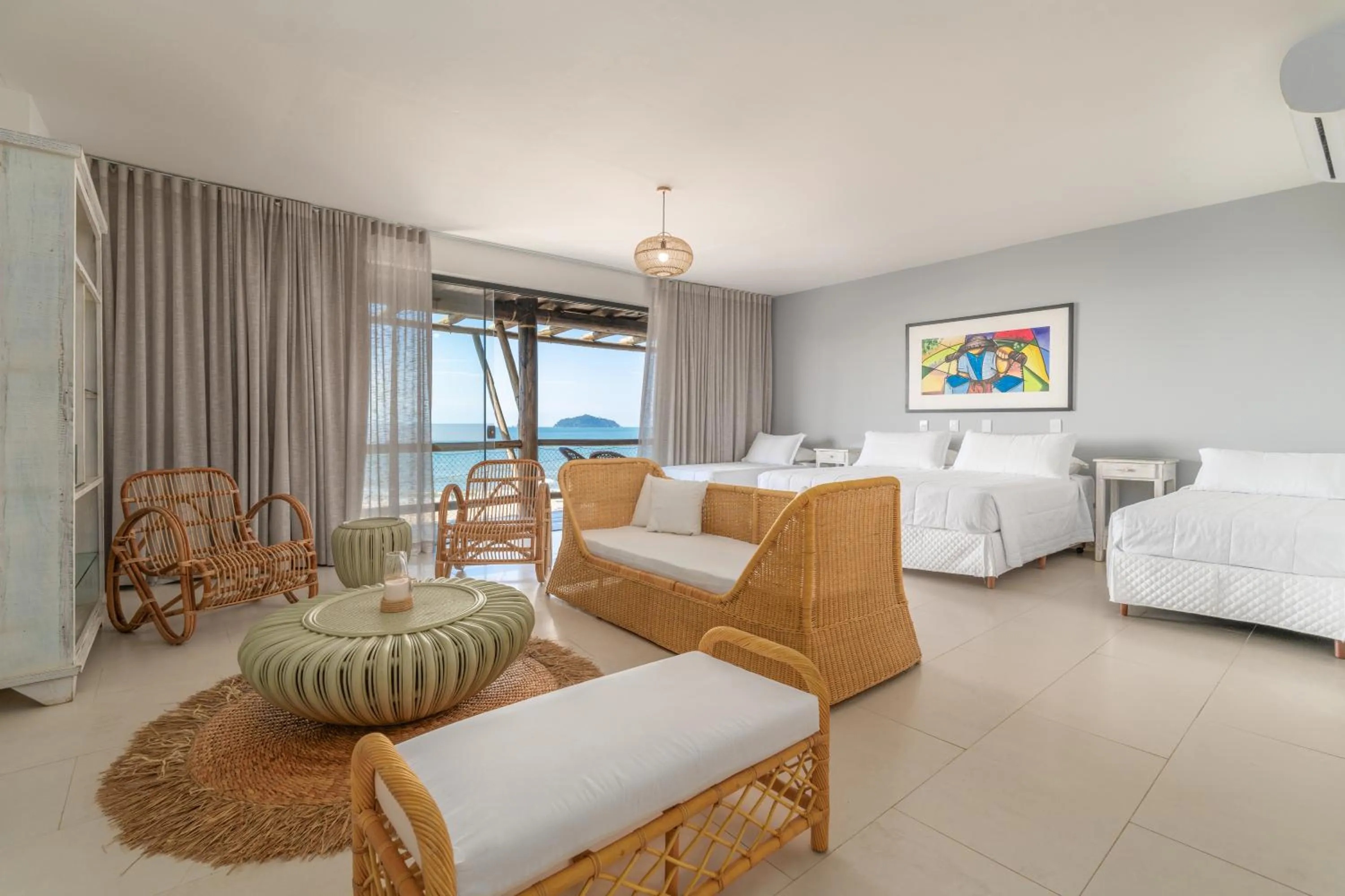 Bed in Pousada Pedra da Ilha