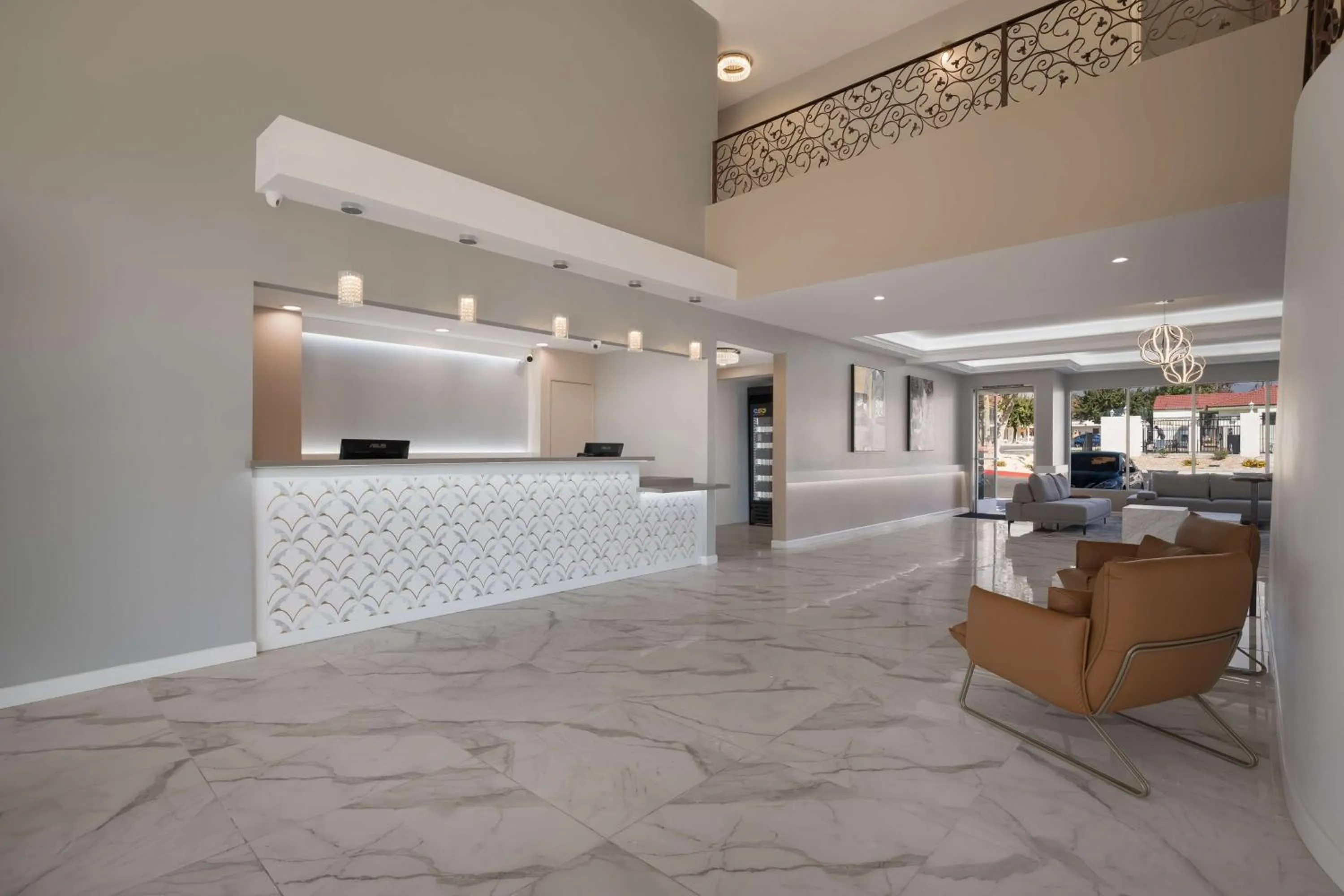 Lobby or reception in SureStay Plus Hotel by Best Western Upland - Ontario North