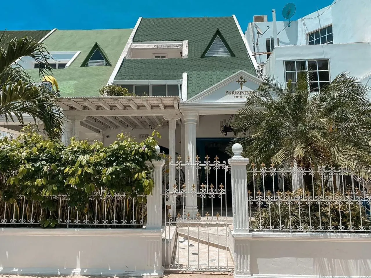 Property building in Peregrinos Hostel Cartagena de Indias