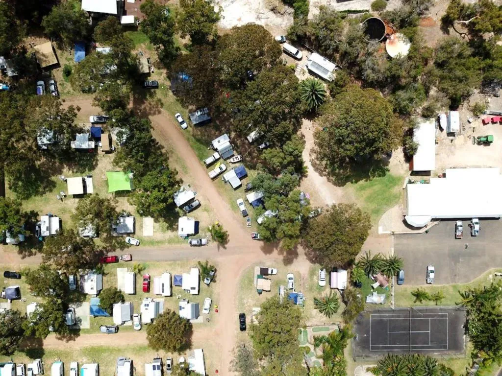 Bird's-eye View in Peppermint Grove Beach Holiday Park