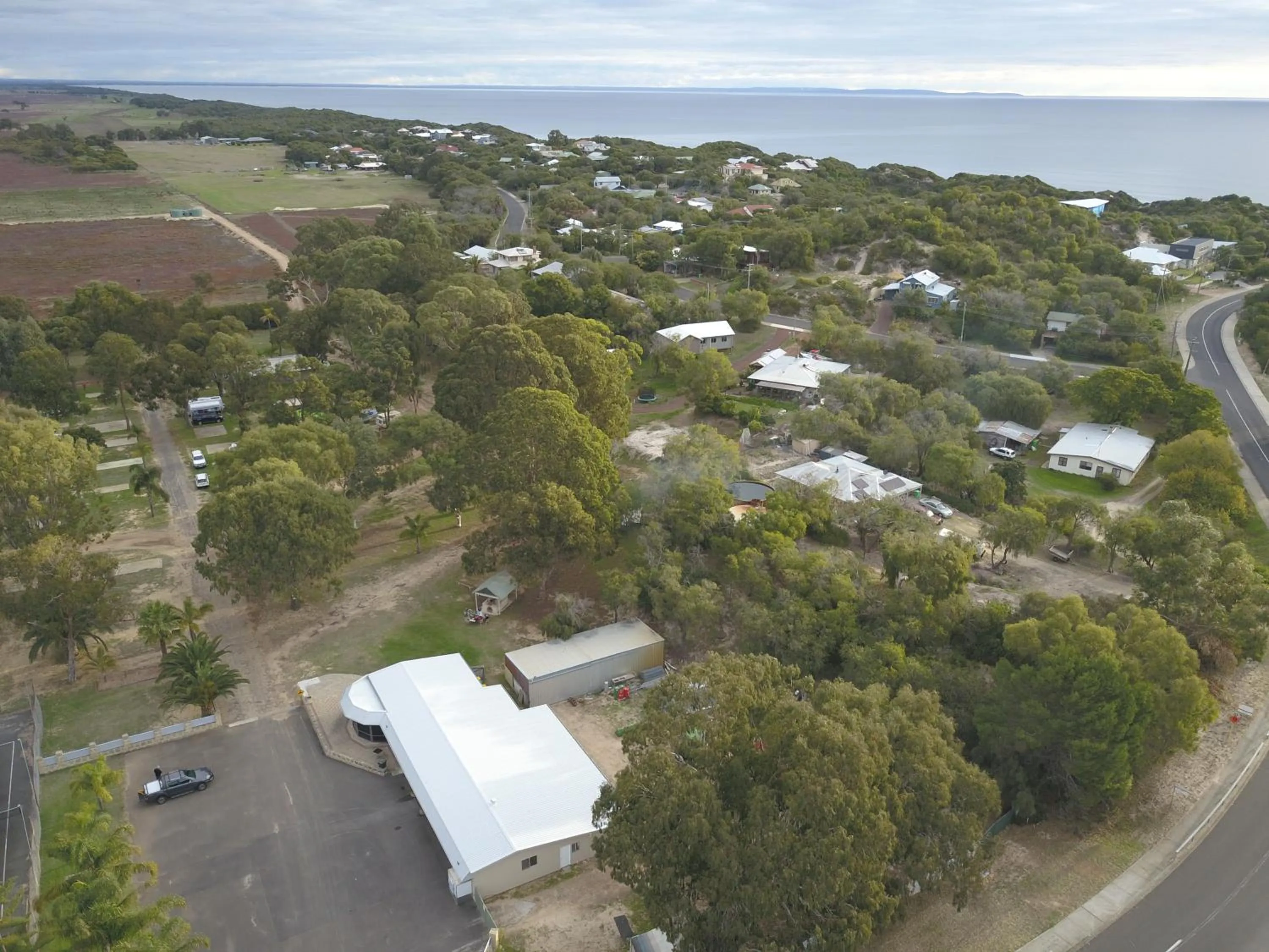 Bird's eye view, Bird's-eye View in Peppermint Grove Beach Holiday Park