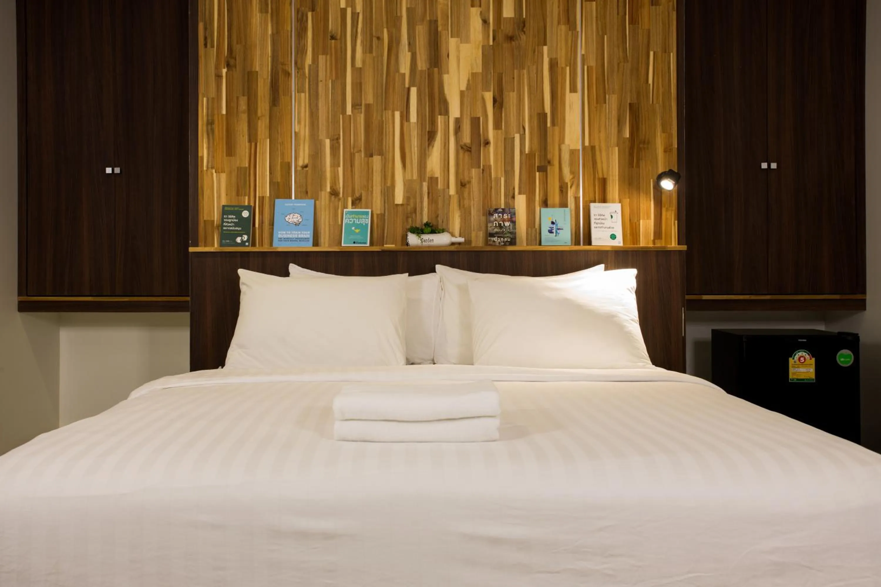 Bed in Phimai Paradise Boutique Hotel