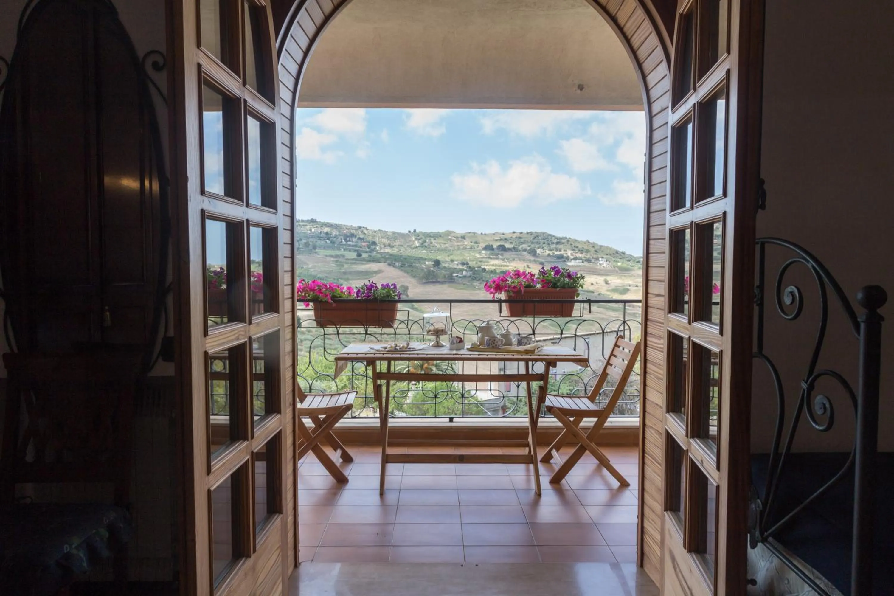 Garden view in Villa Diana