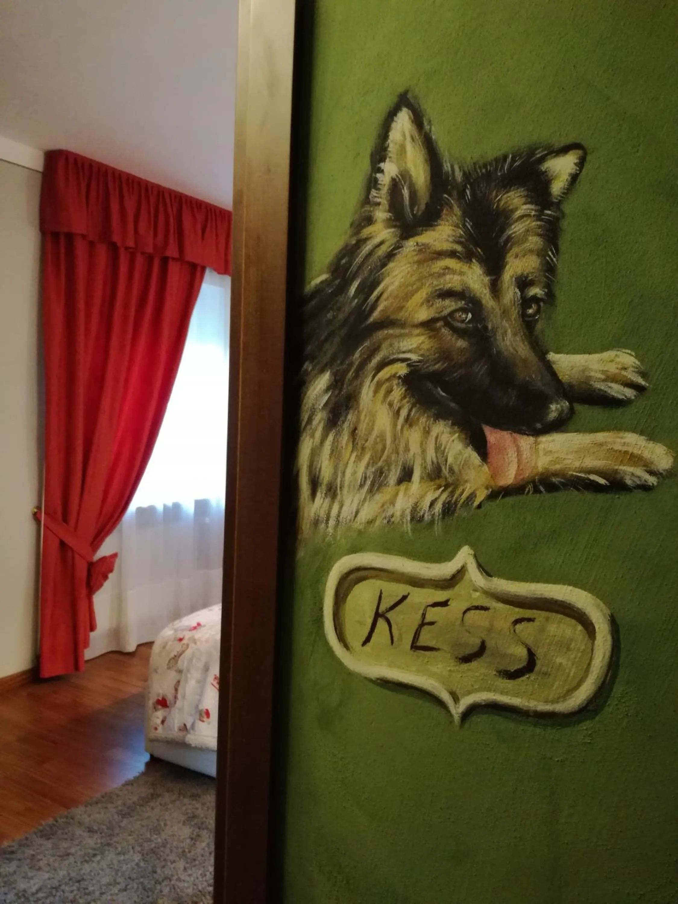 View (from property/room), Bed in B&B Casa dell'Orso