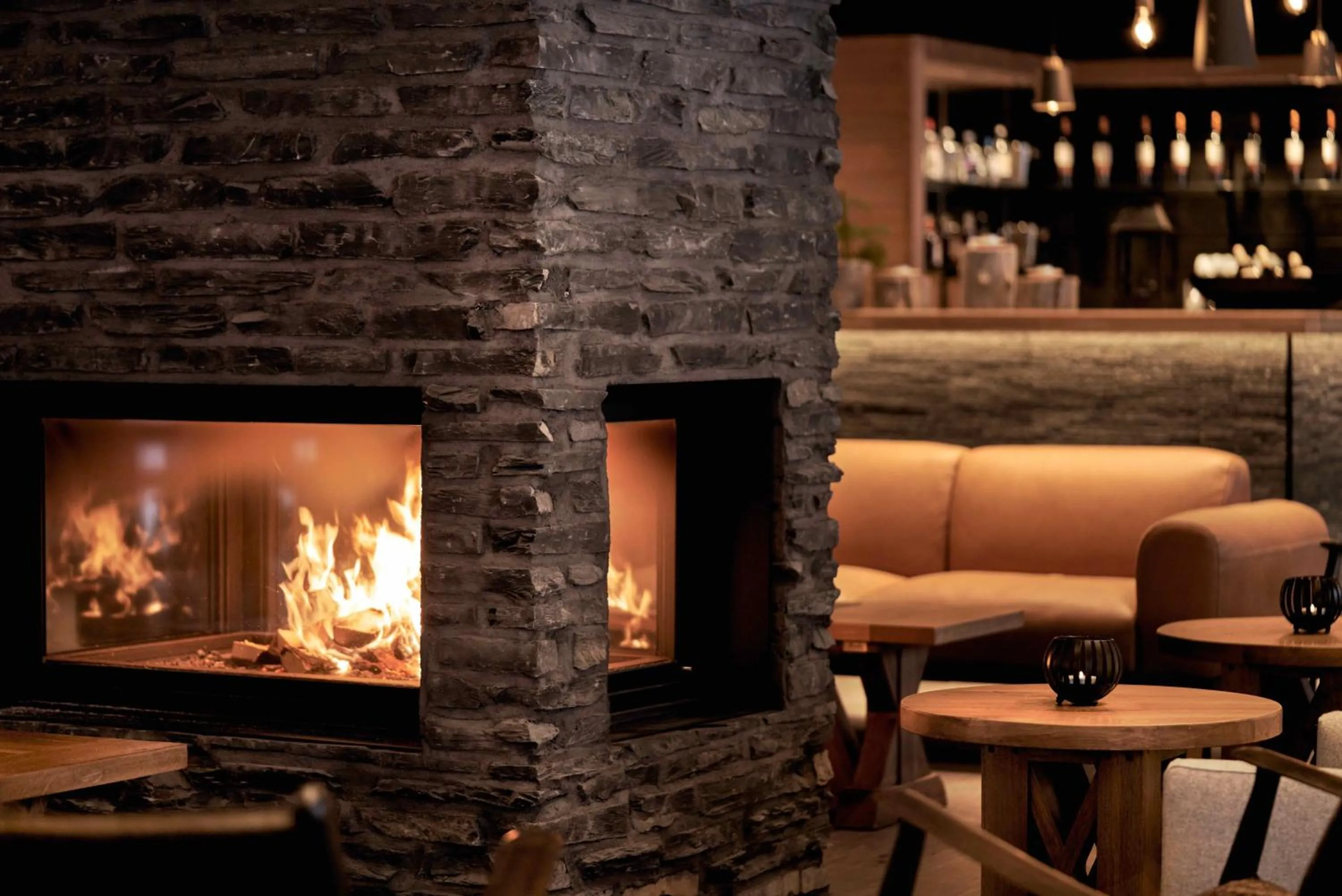 Seating area in Northern Lights Village Levi