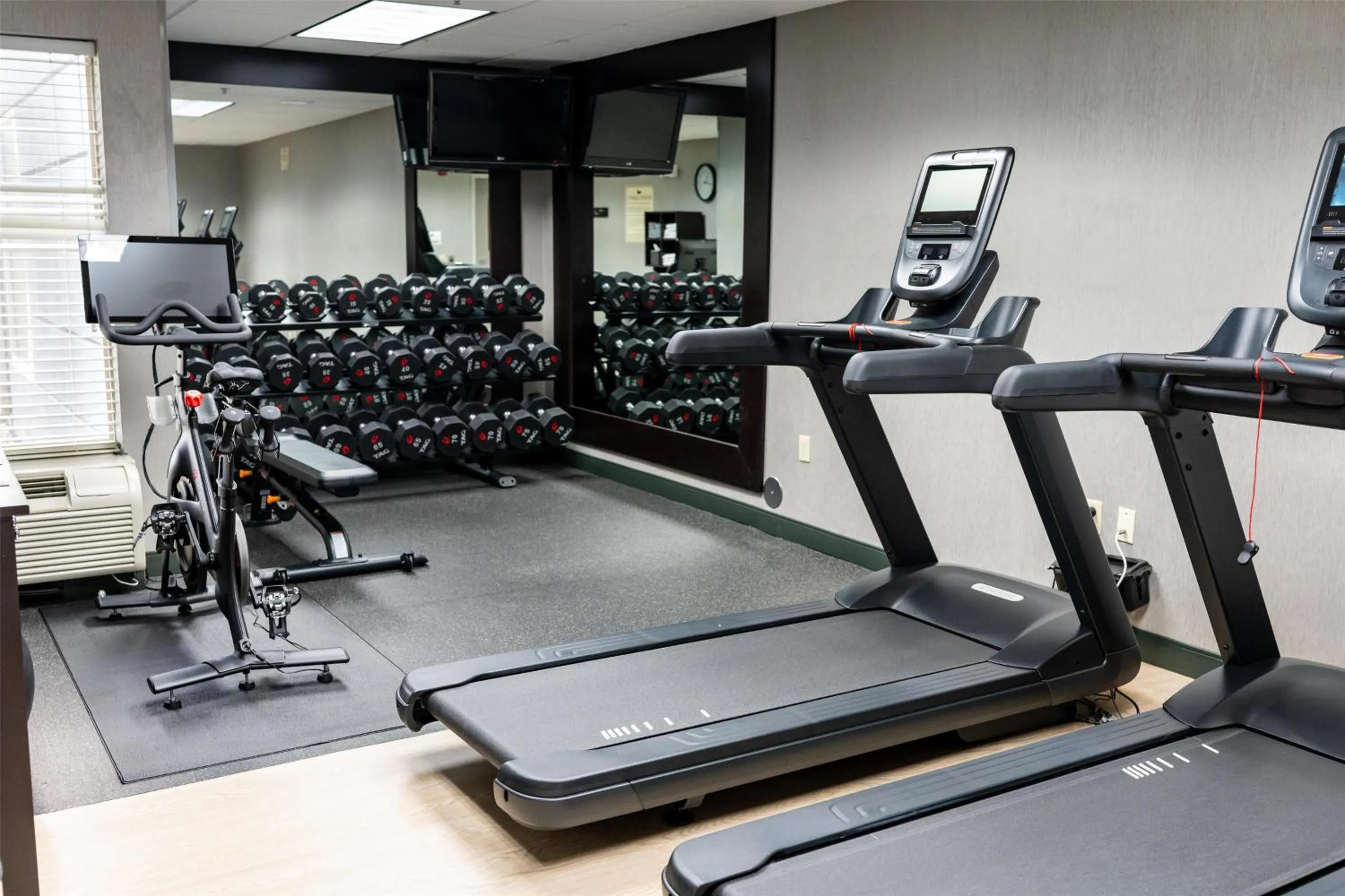 Fitness centre/facilities in Hampton Inn & Suites Leesburg
