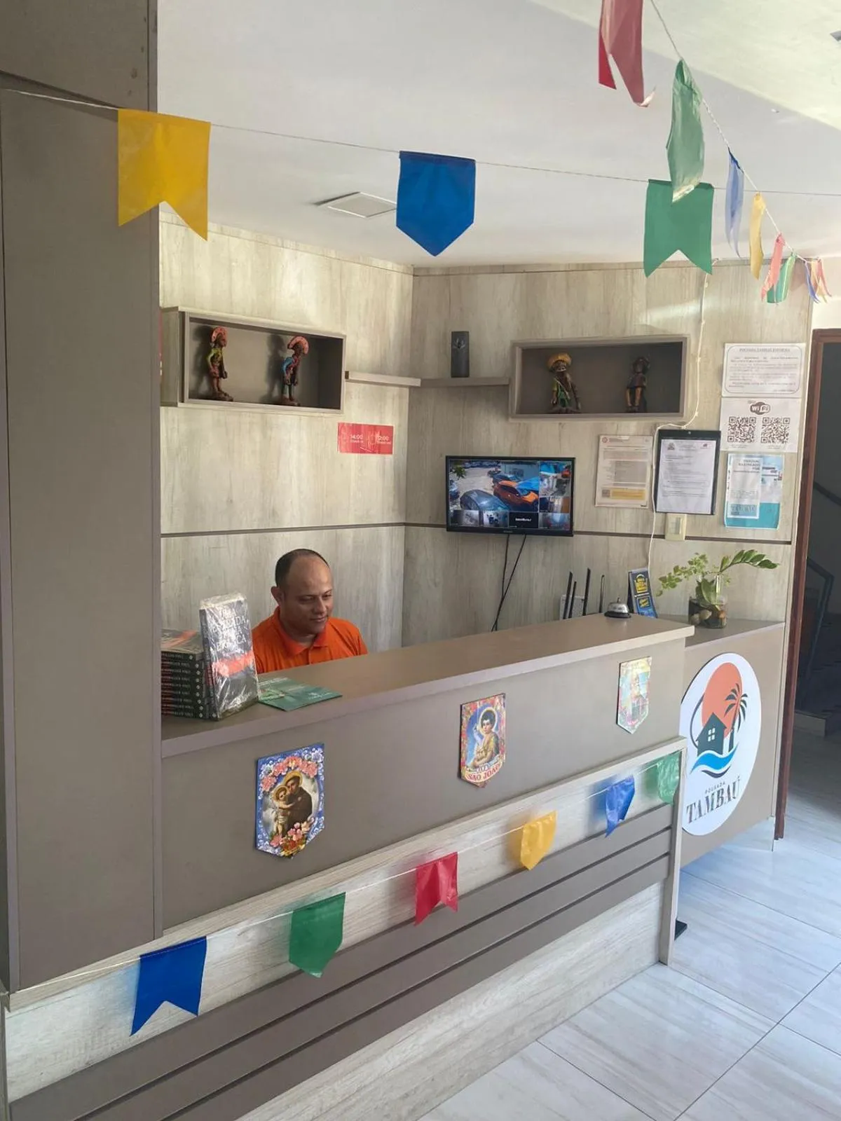 Lobby or reception in Pousada Tambaú