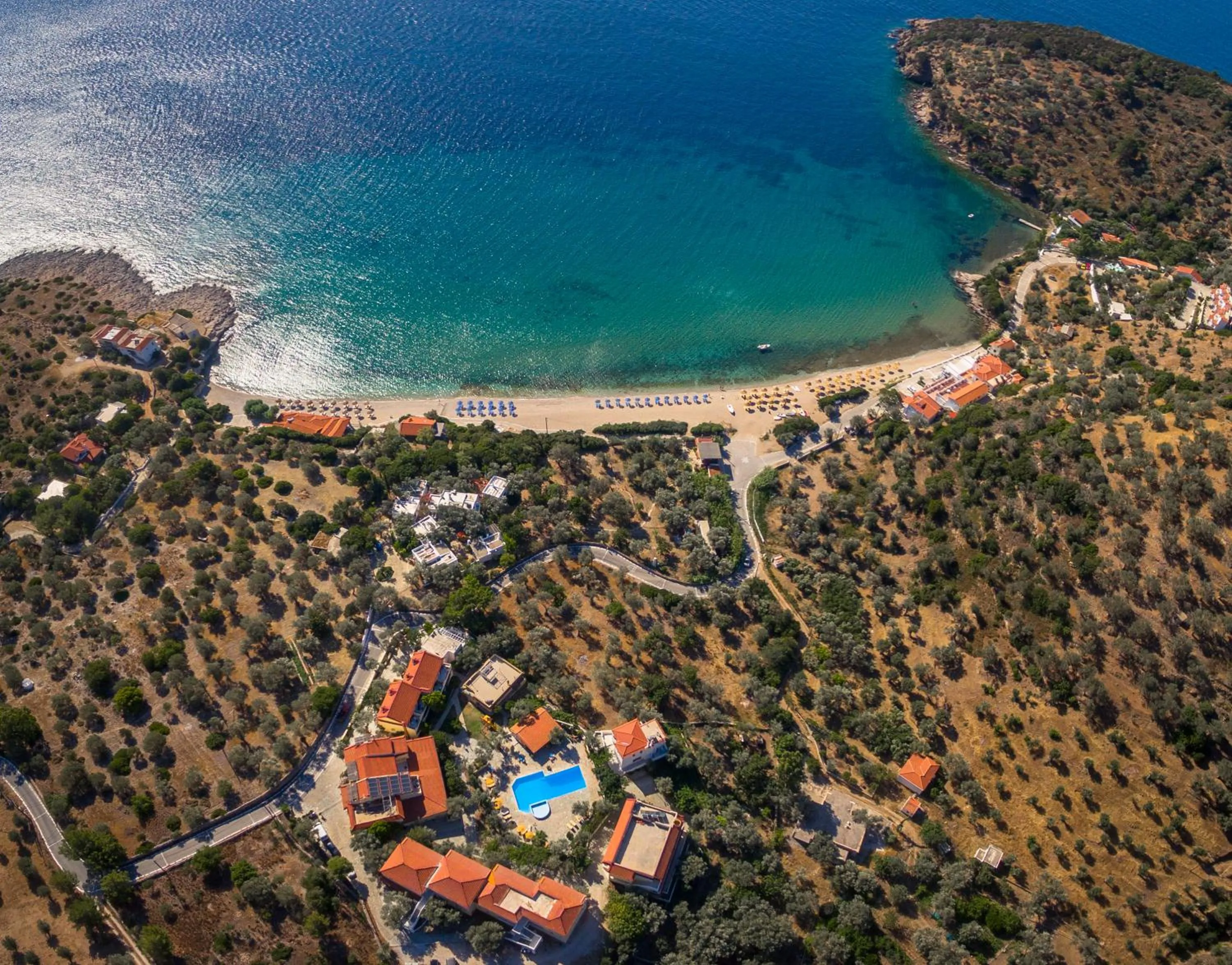 Beach in Limnionas Bay Village Hotel