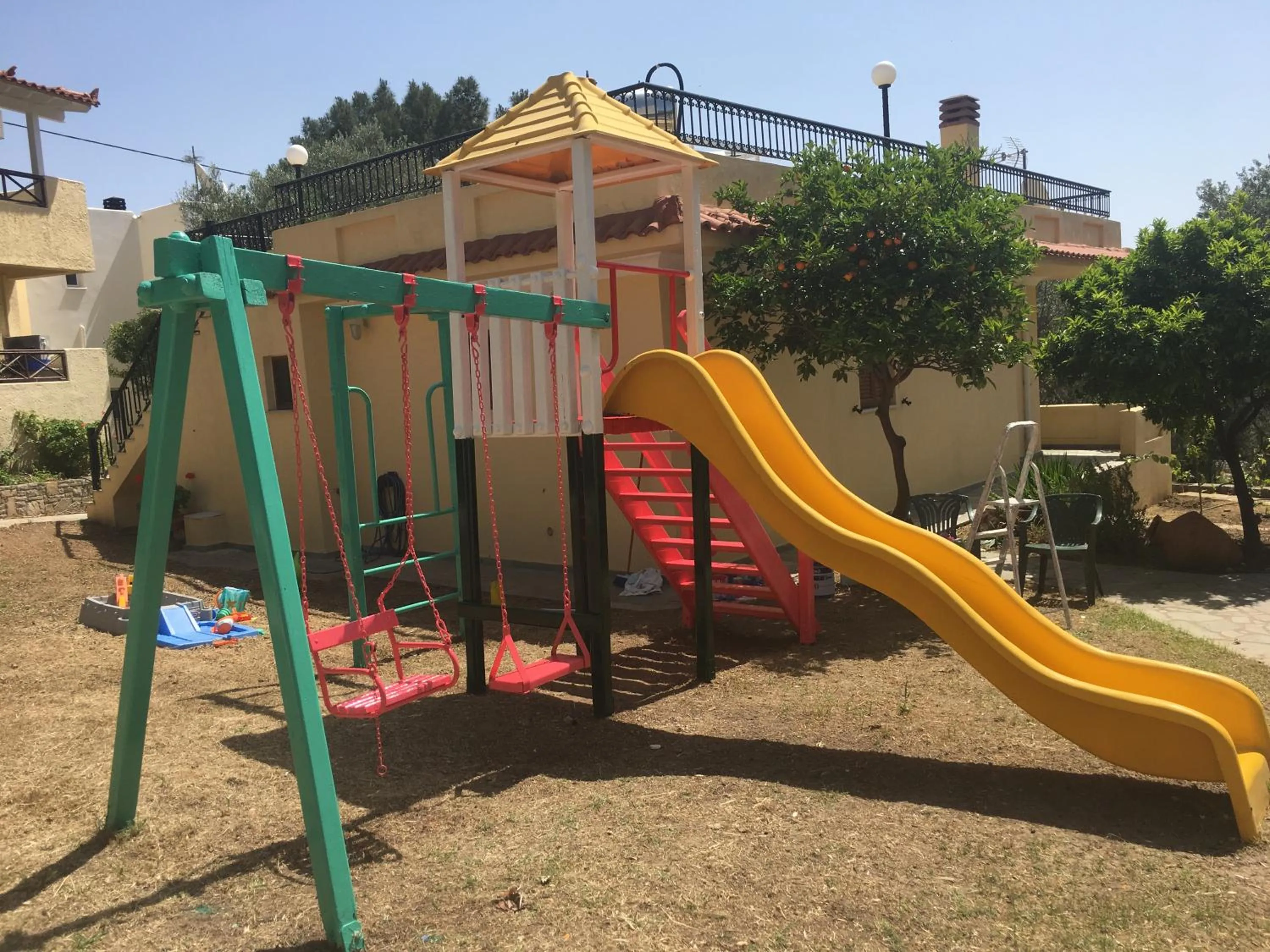 Children play ground in Limnionas Bay Village Hotel
