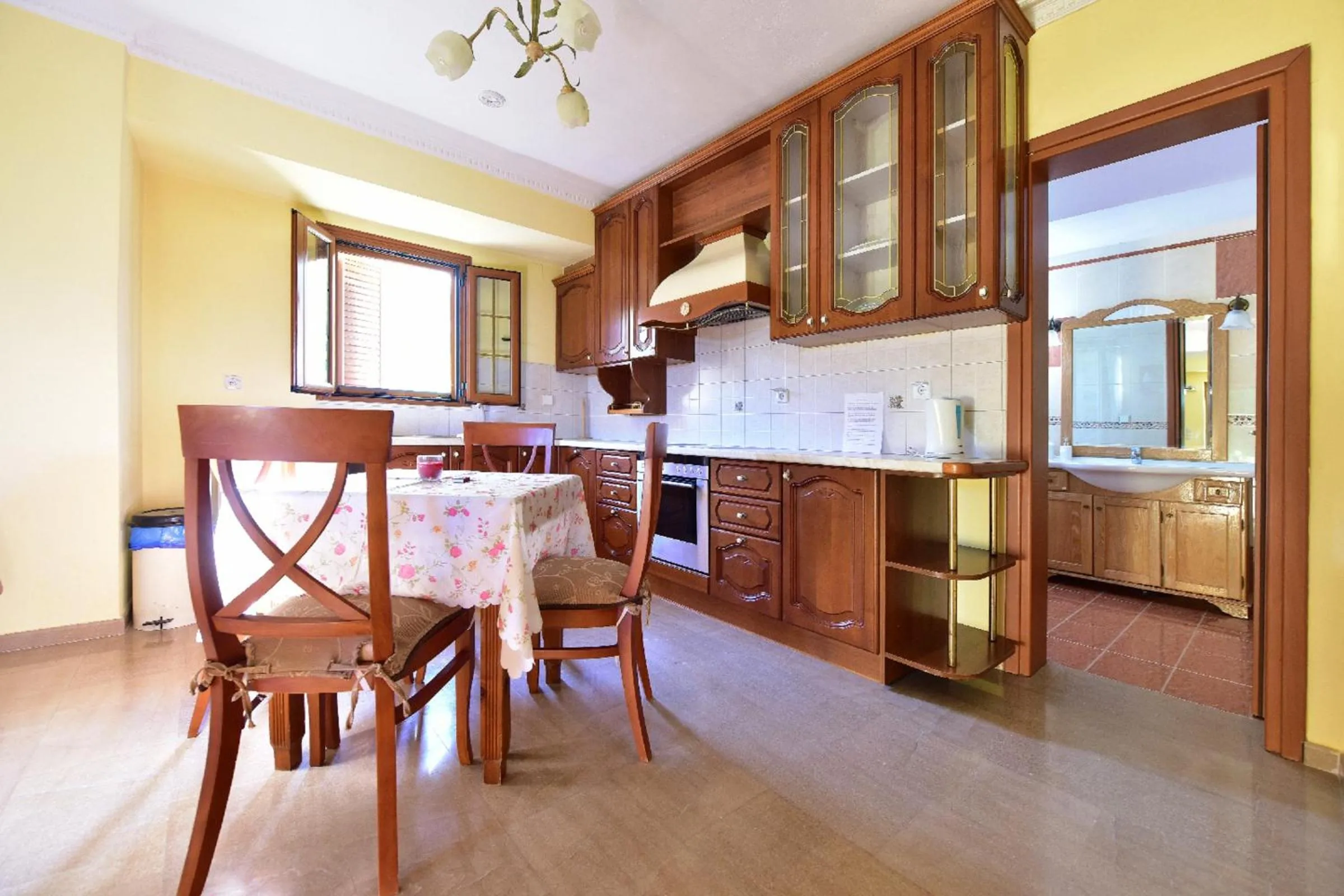 Kitchen or kitchenette in Limnionas Bay Village Hotel