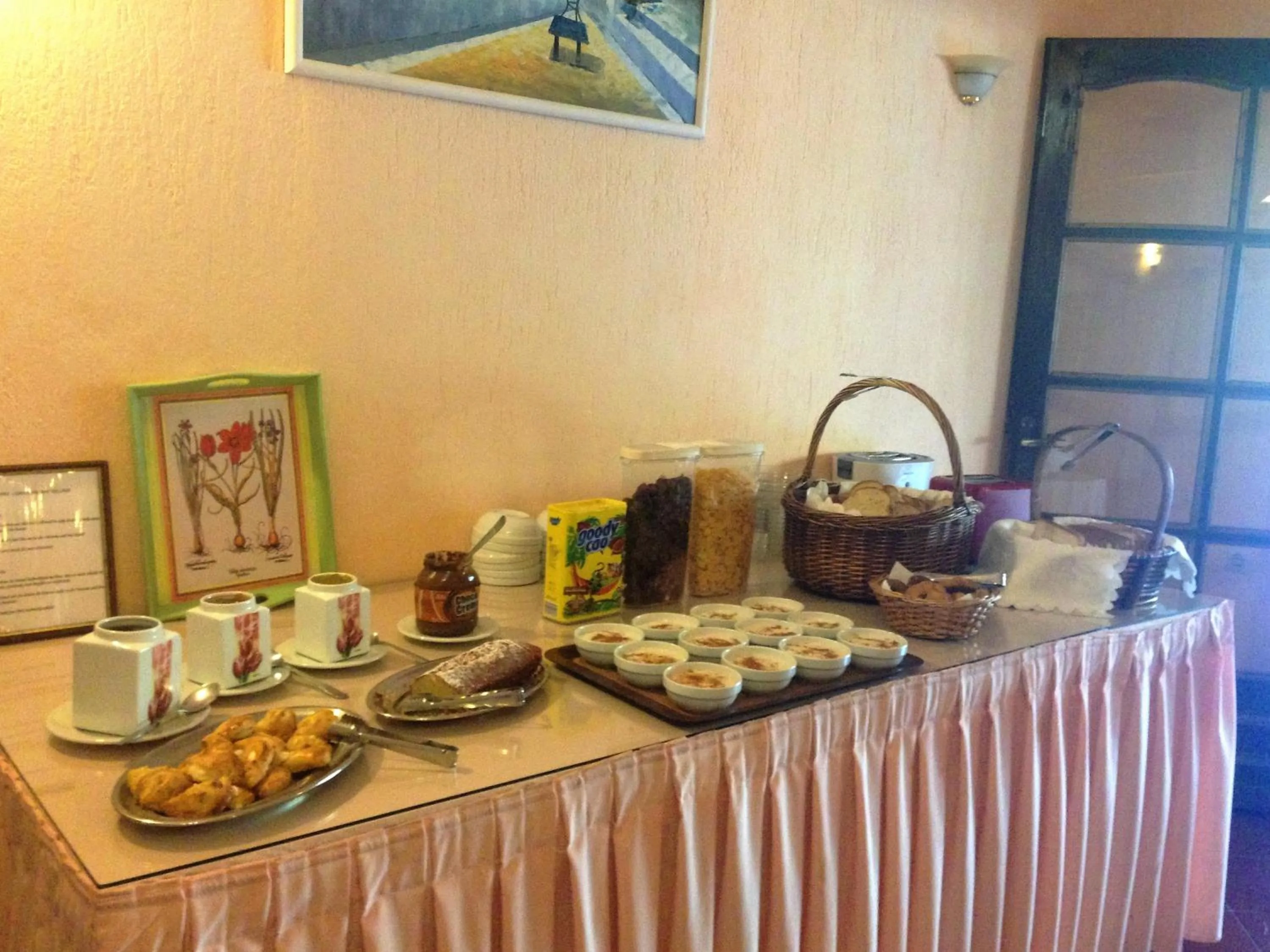 Continental breakfast in Limnionas Bay Village Hotel