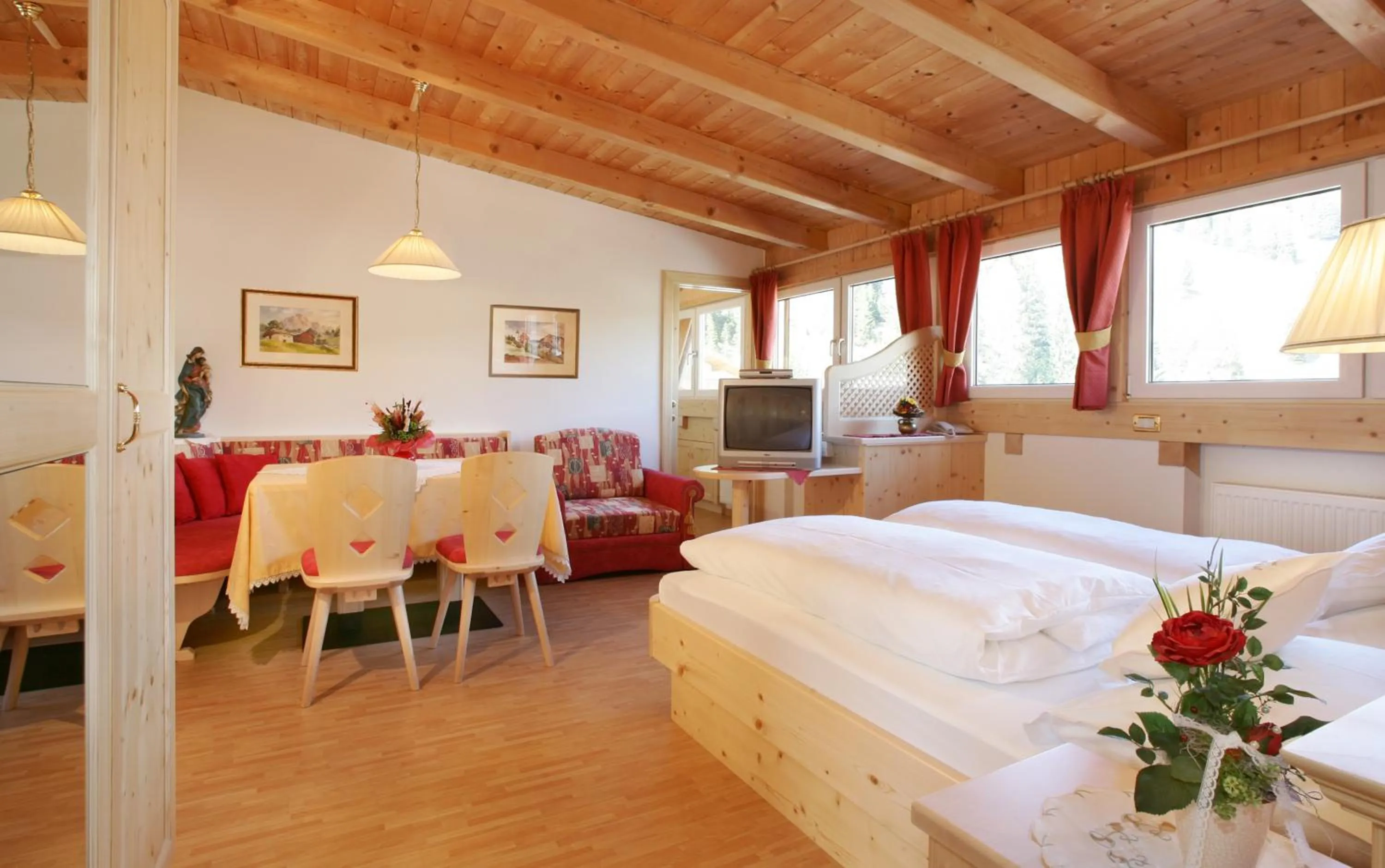 Living room, Bed in Garni B&B Schenk