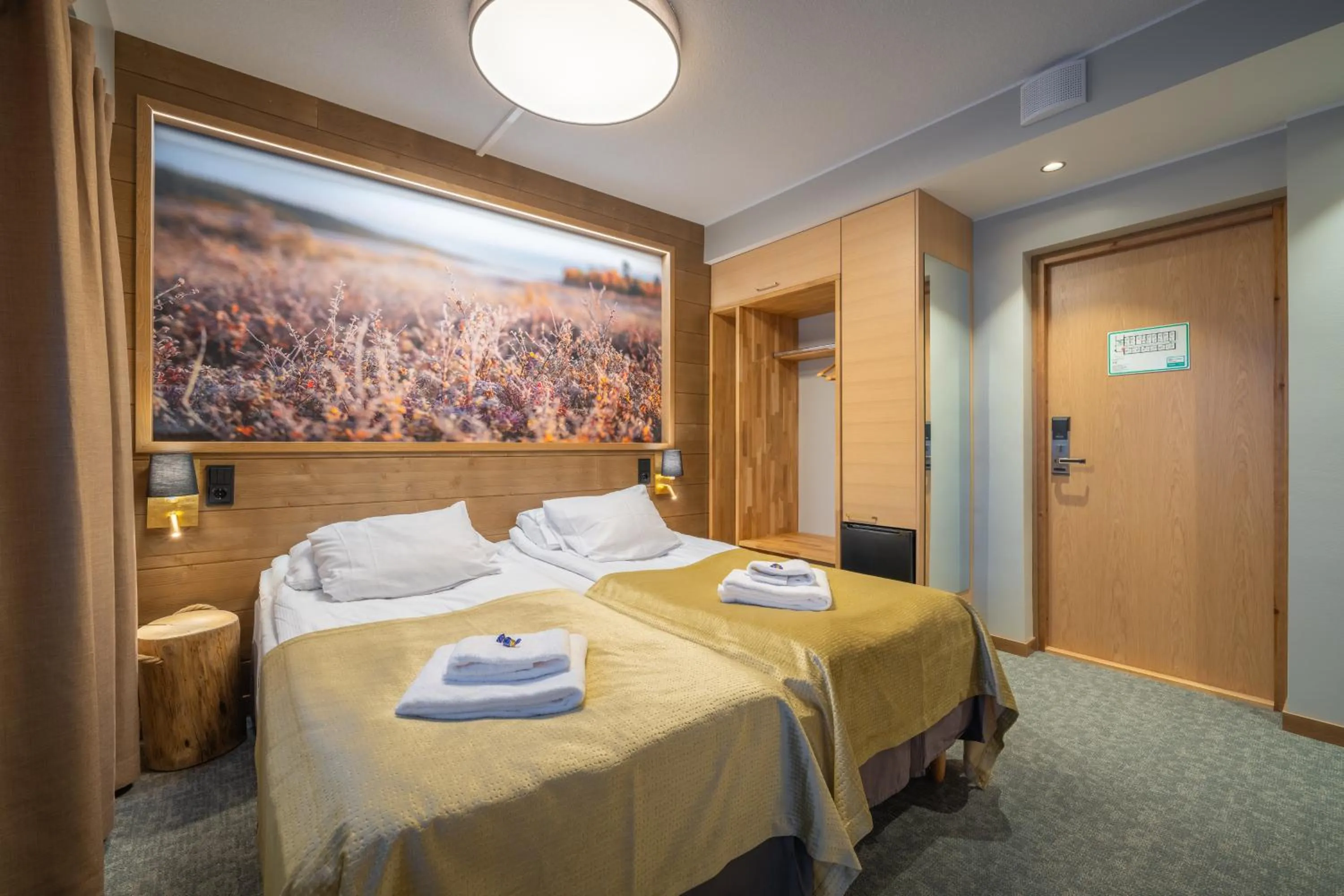 Bed in Kultahippu Hotel & Apartments