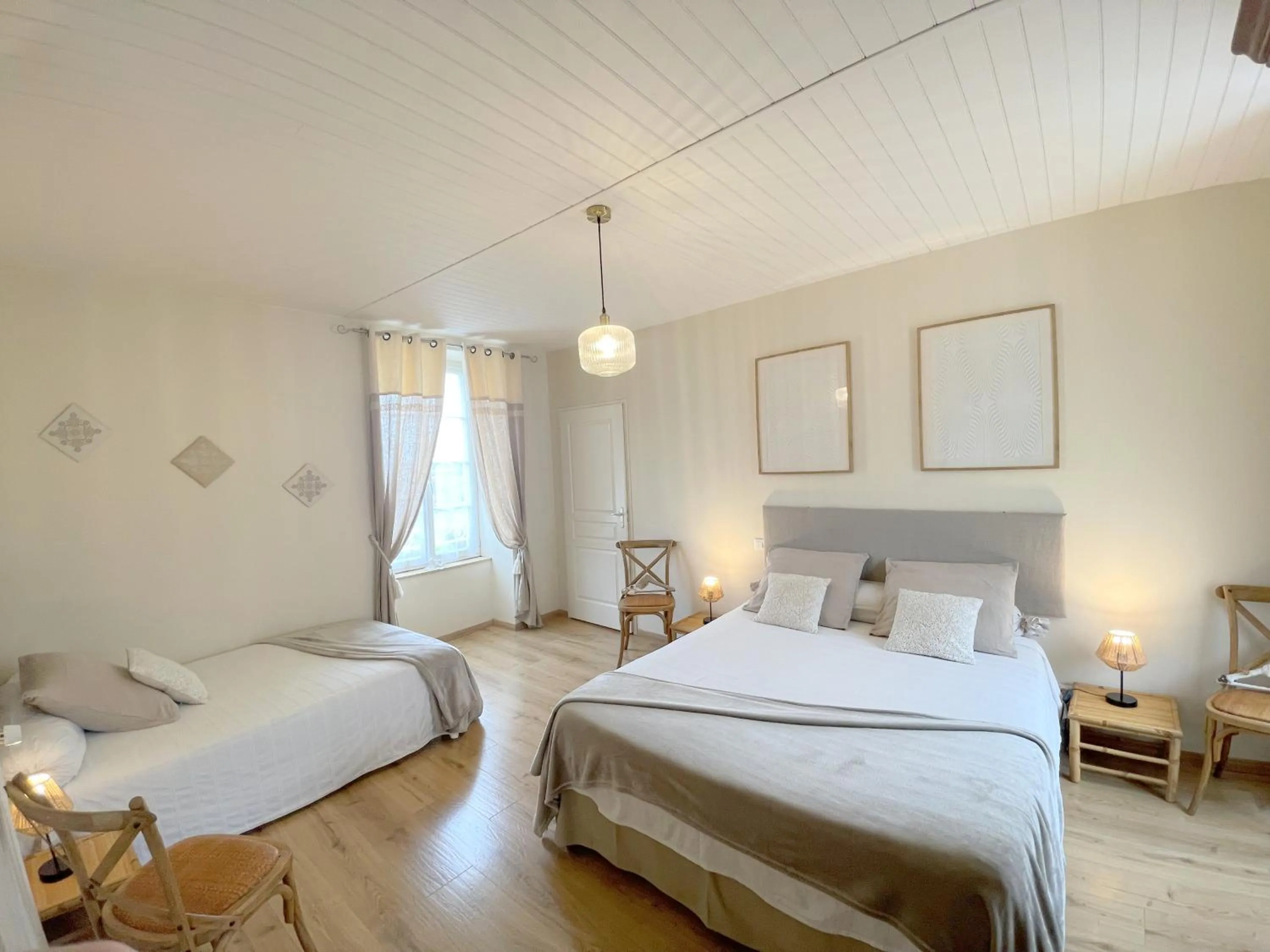 Bed in Chambres d'Hôtes Le Tilleul