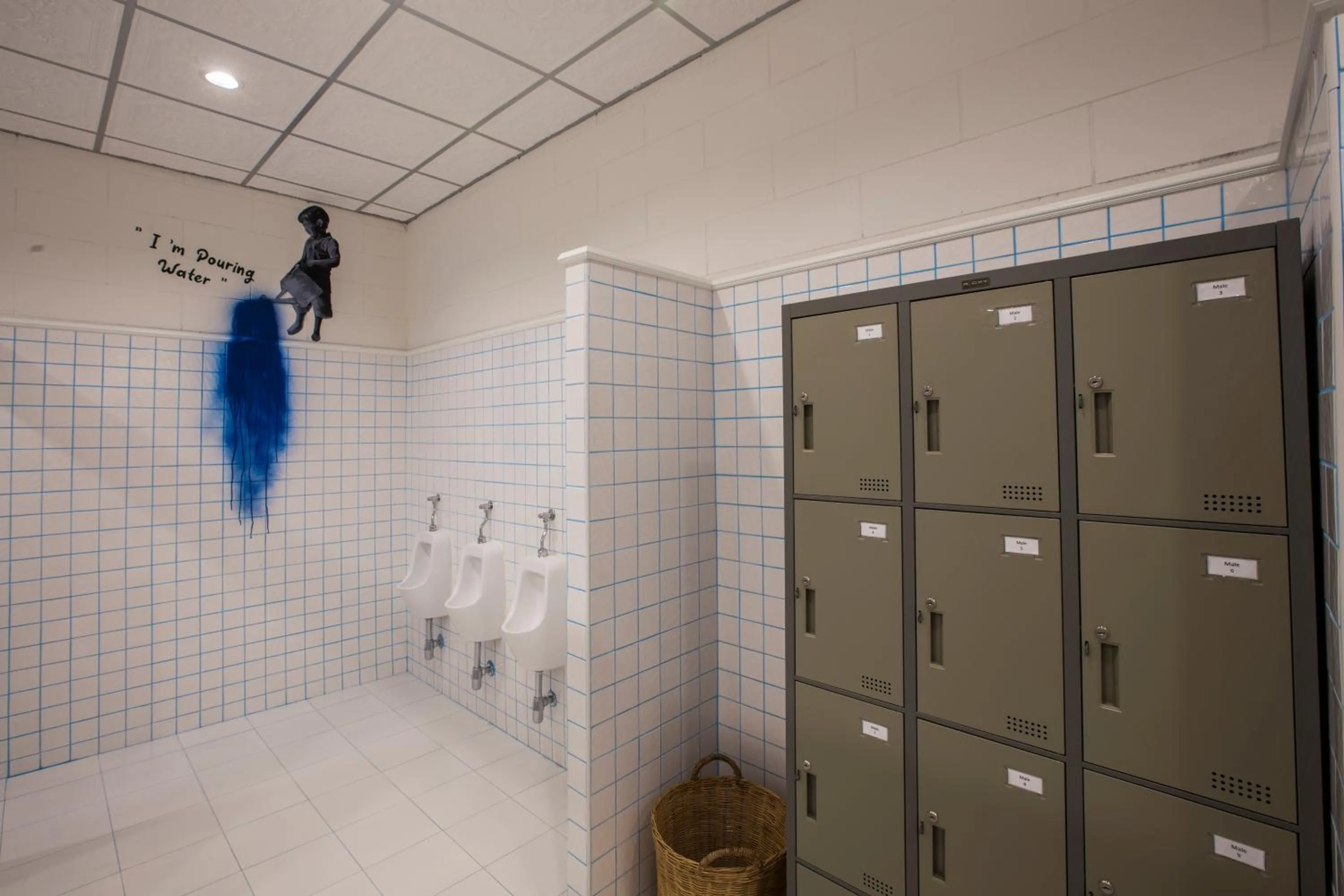 Shower in Azure Hostel Bangkok