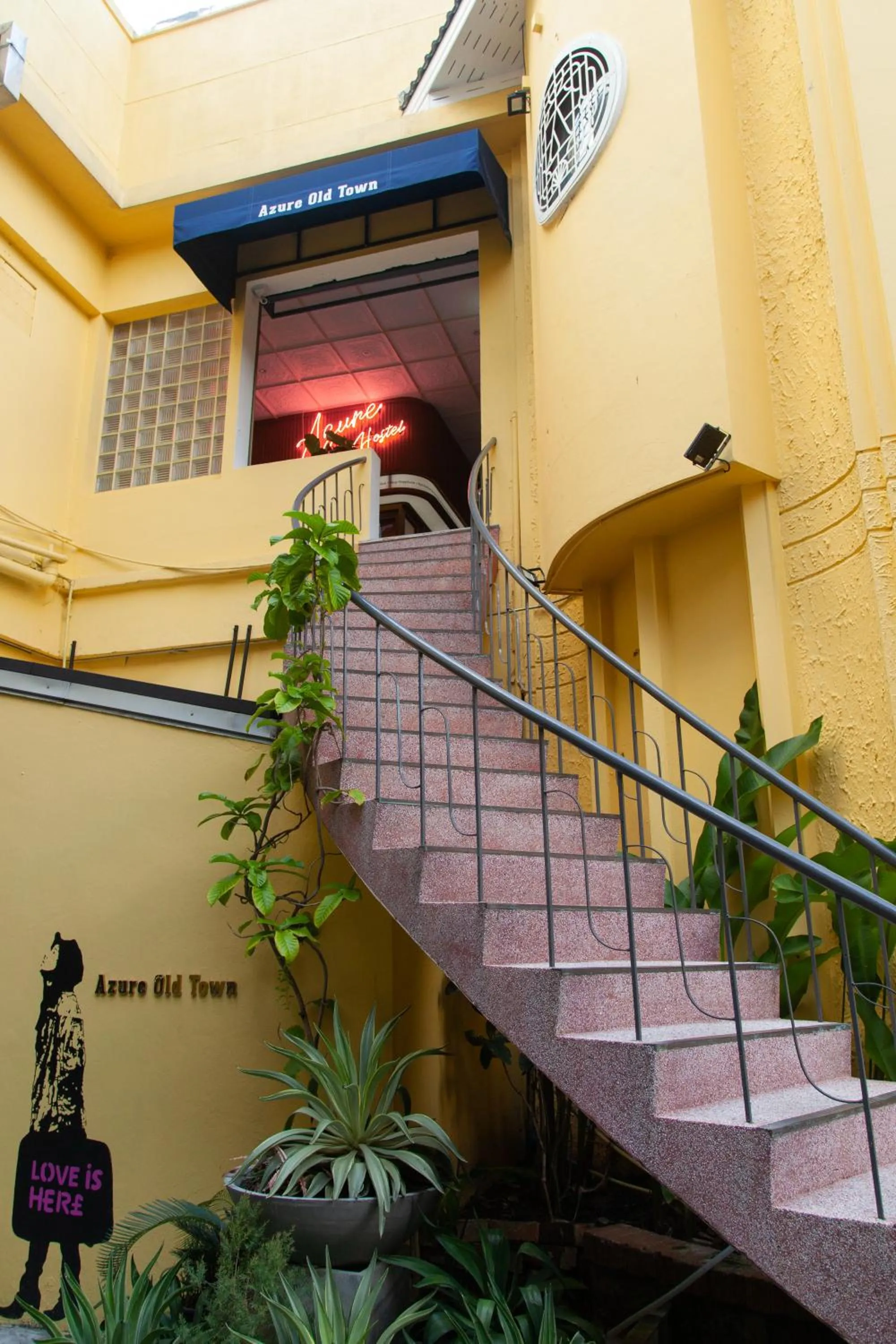 Property building in Azure Hostel Bangkok