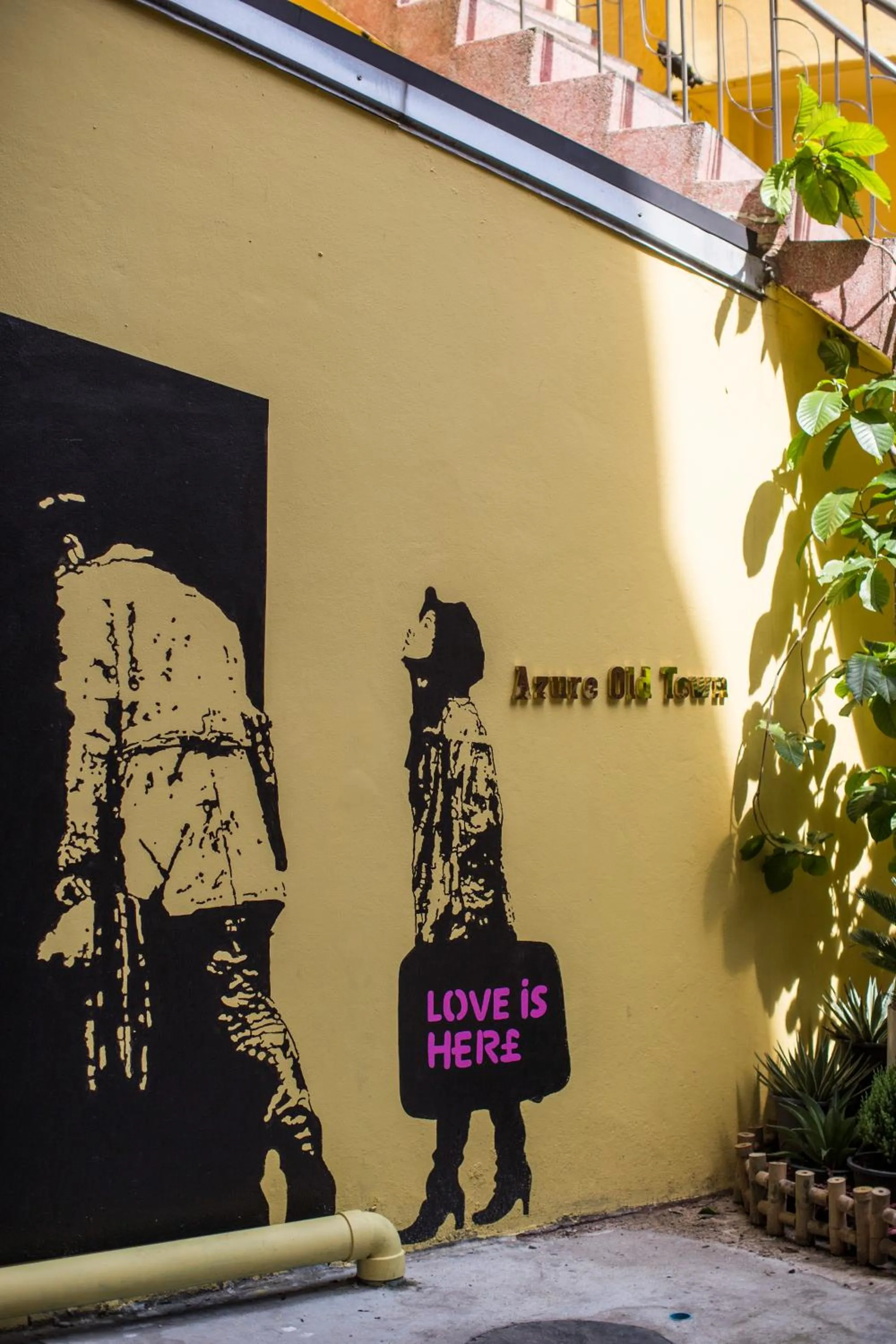 Facade/entrance in Azure Hostel Bangkok