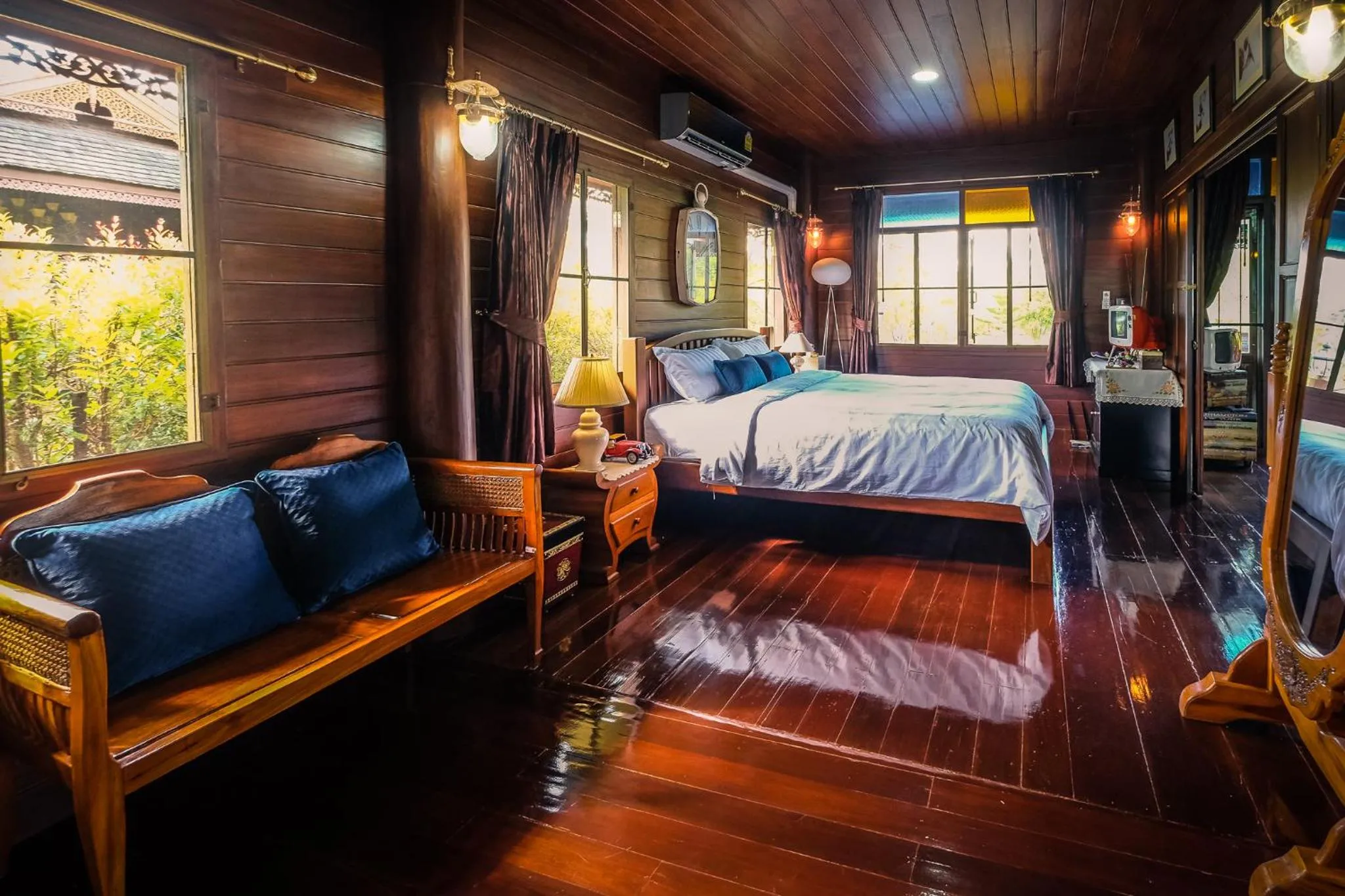 Bed in Rommai Villa Chiang Rai